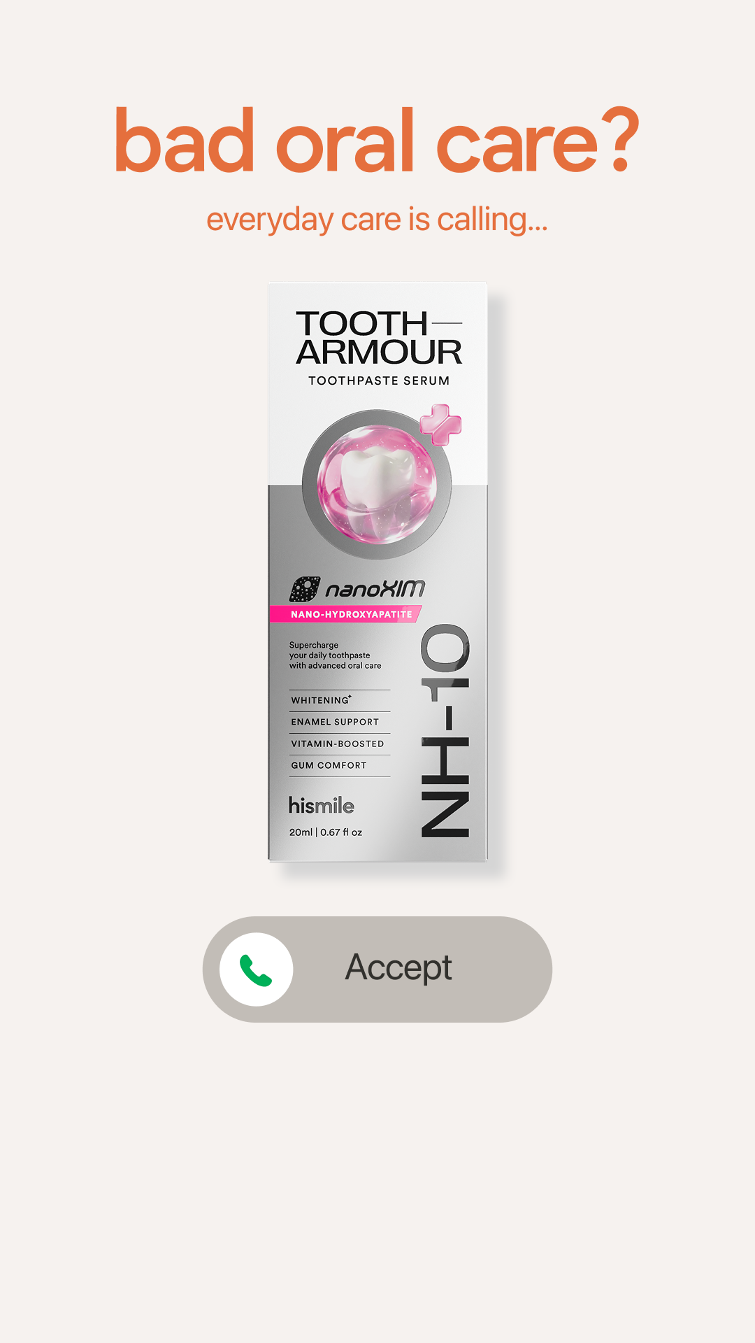 Hismile Facebook ad