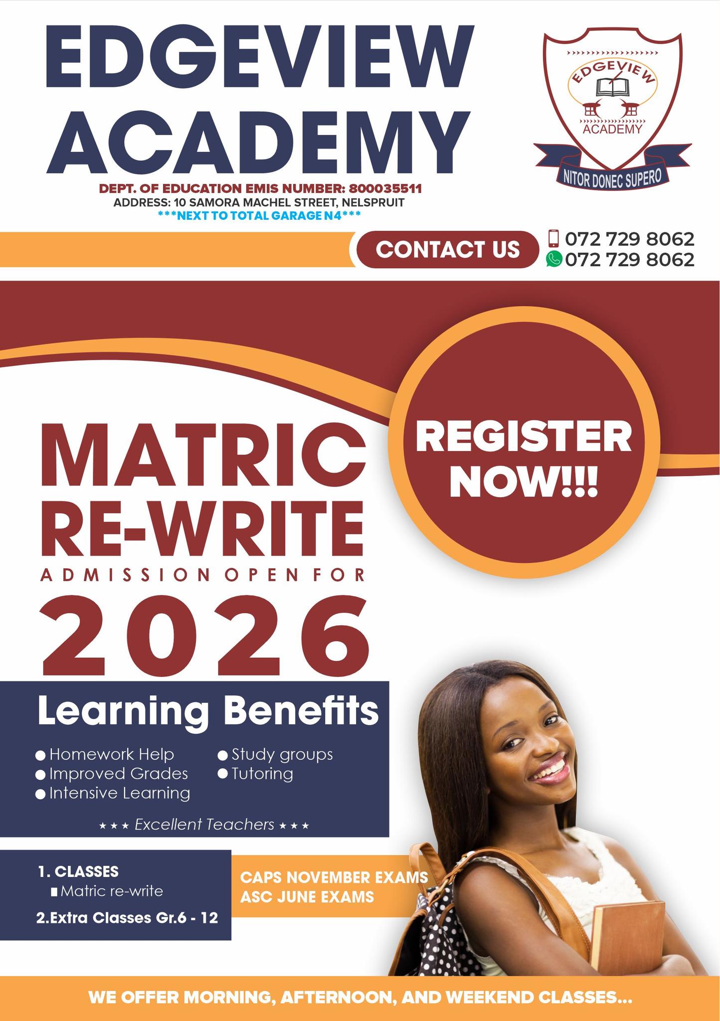 Edgeview Matric Re-write Facebook ad