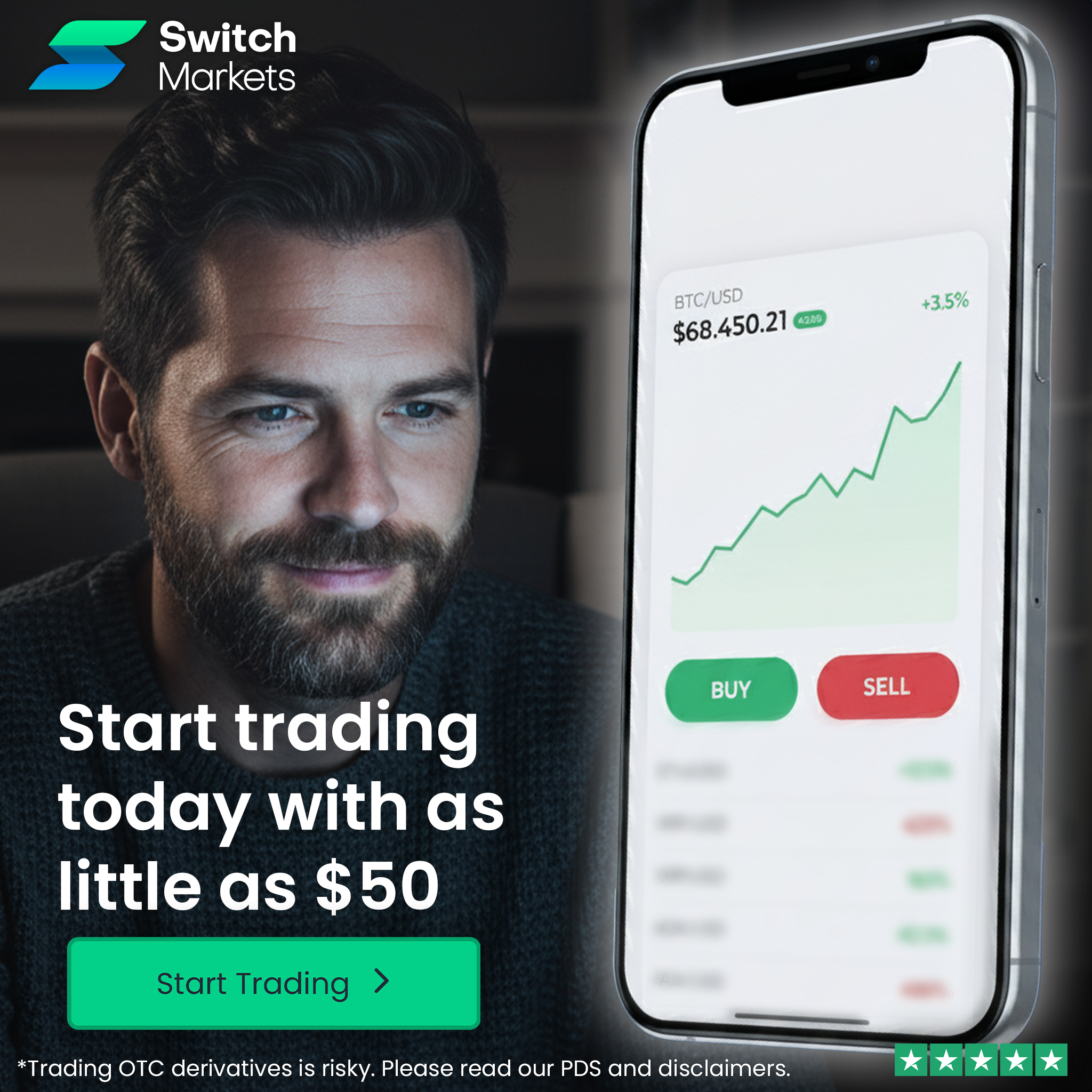Switch Markets Facebook ad