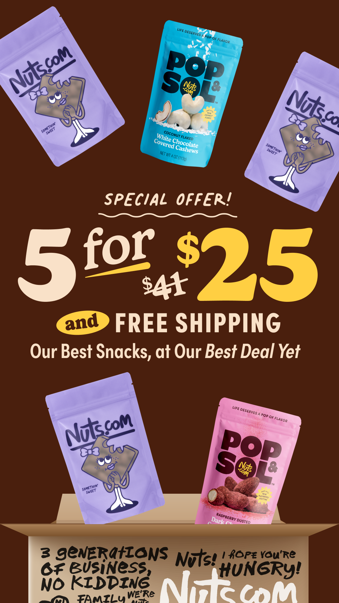 Nuts.com Facebook ad