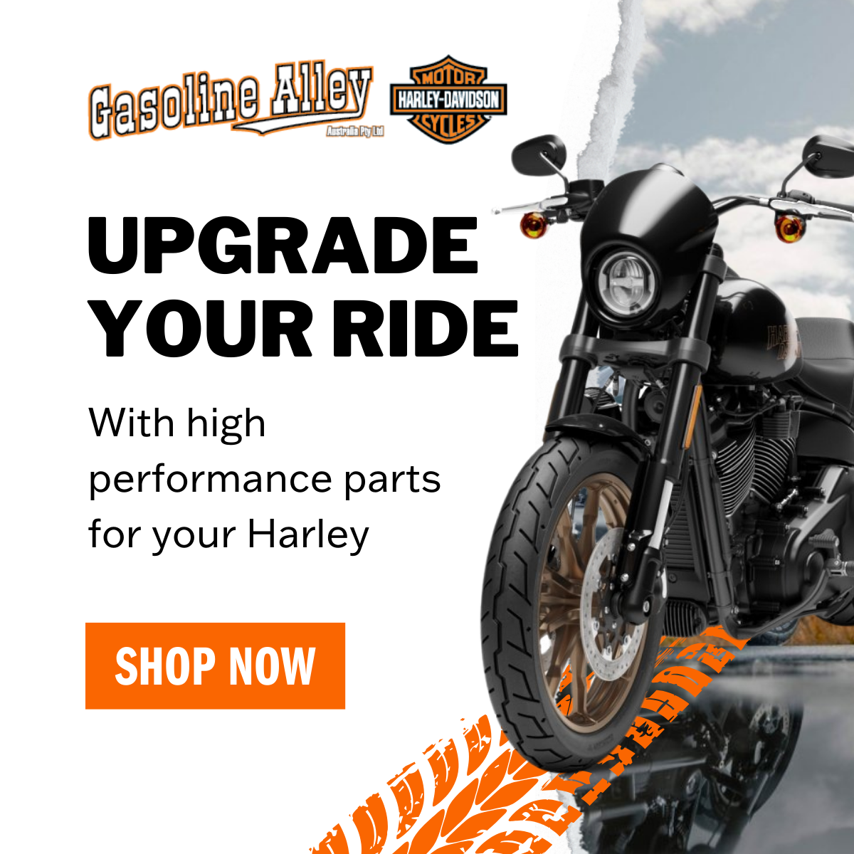 Gasoline Alley Harley-Davidson Brisbane Facebook ad: Get the ultimate in performance & style for…