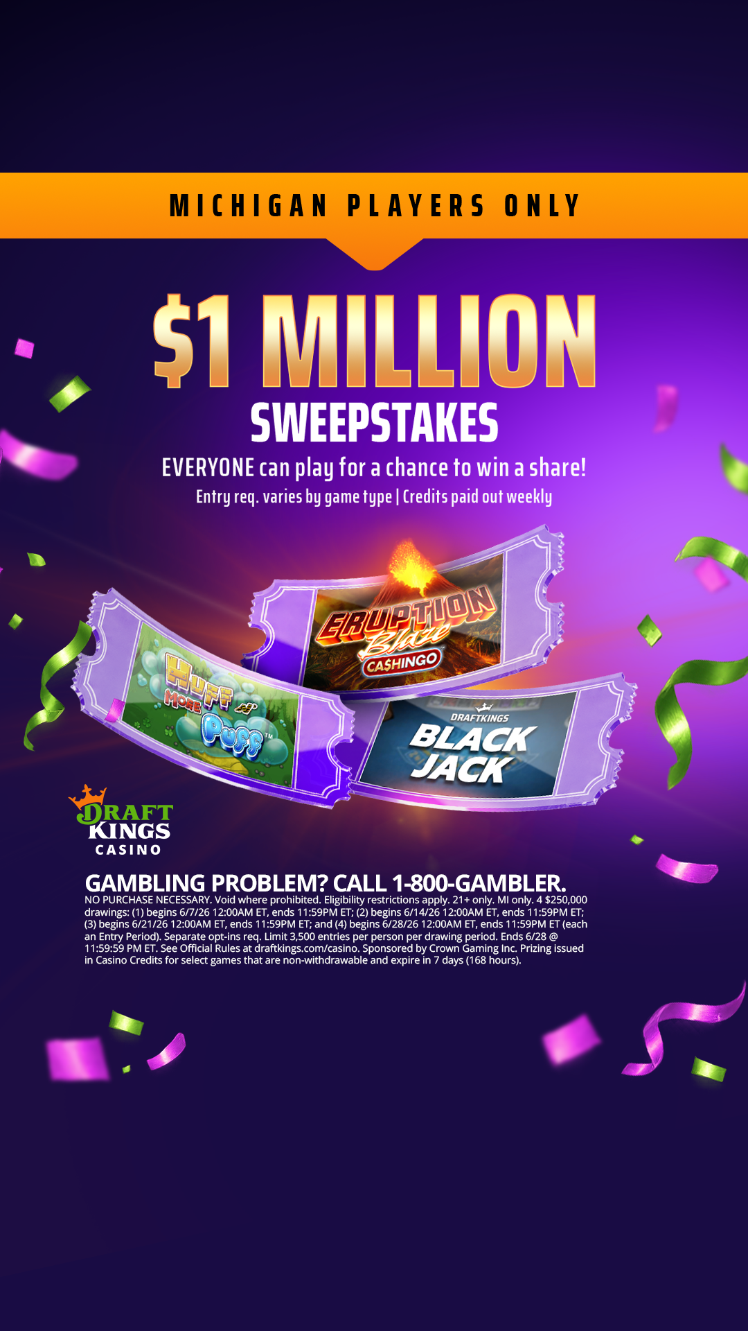 DraftKings Casino Facebook ad