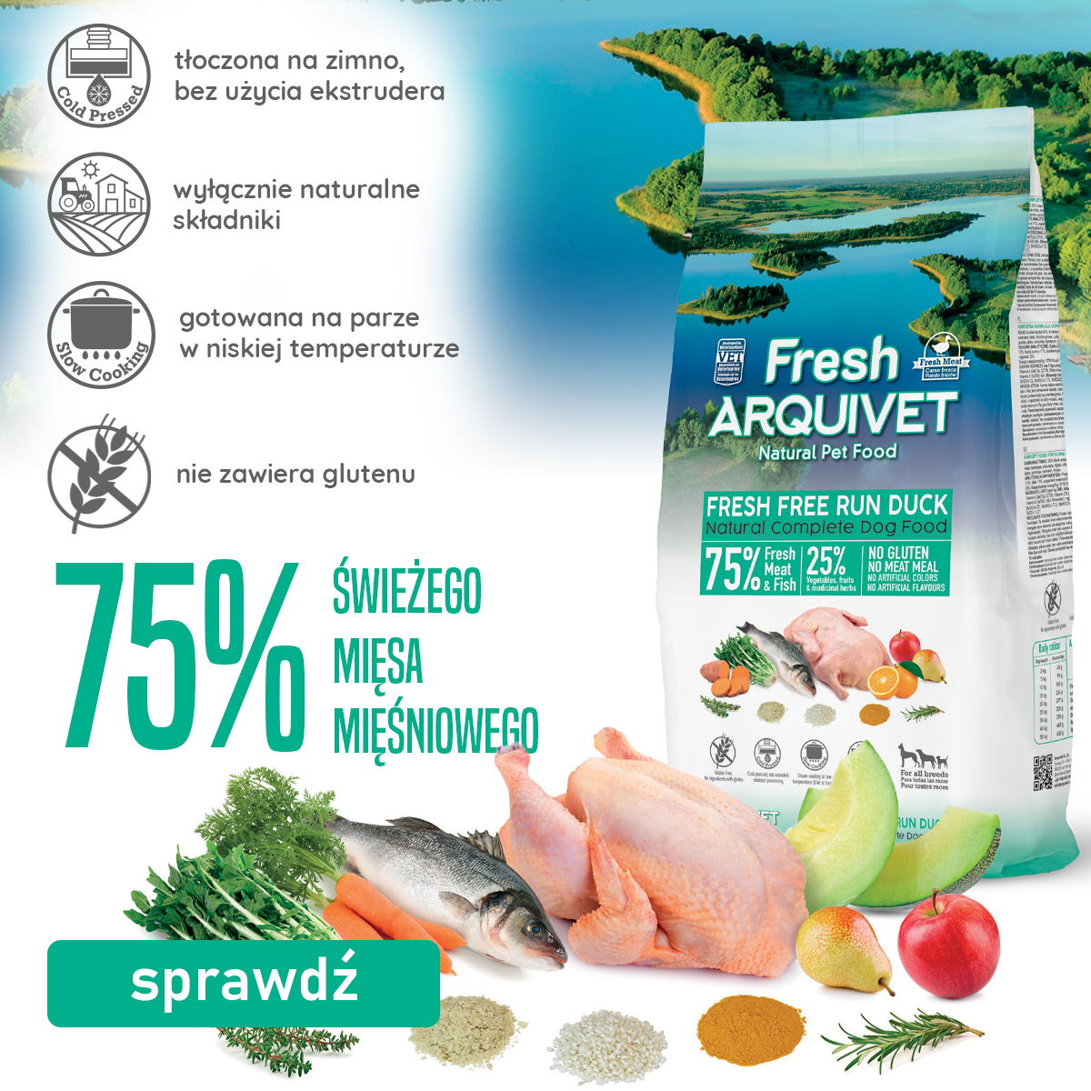 Arquivet - Naturalne Karmy dla Zwierząt Facebook ad
