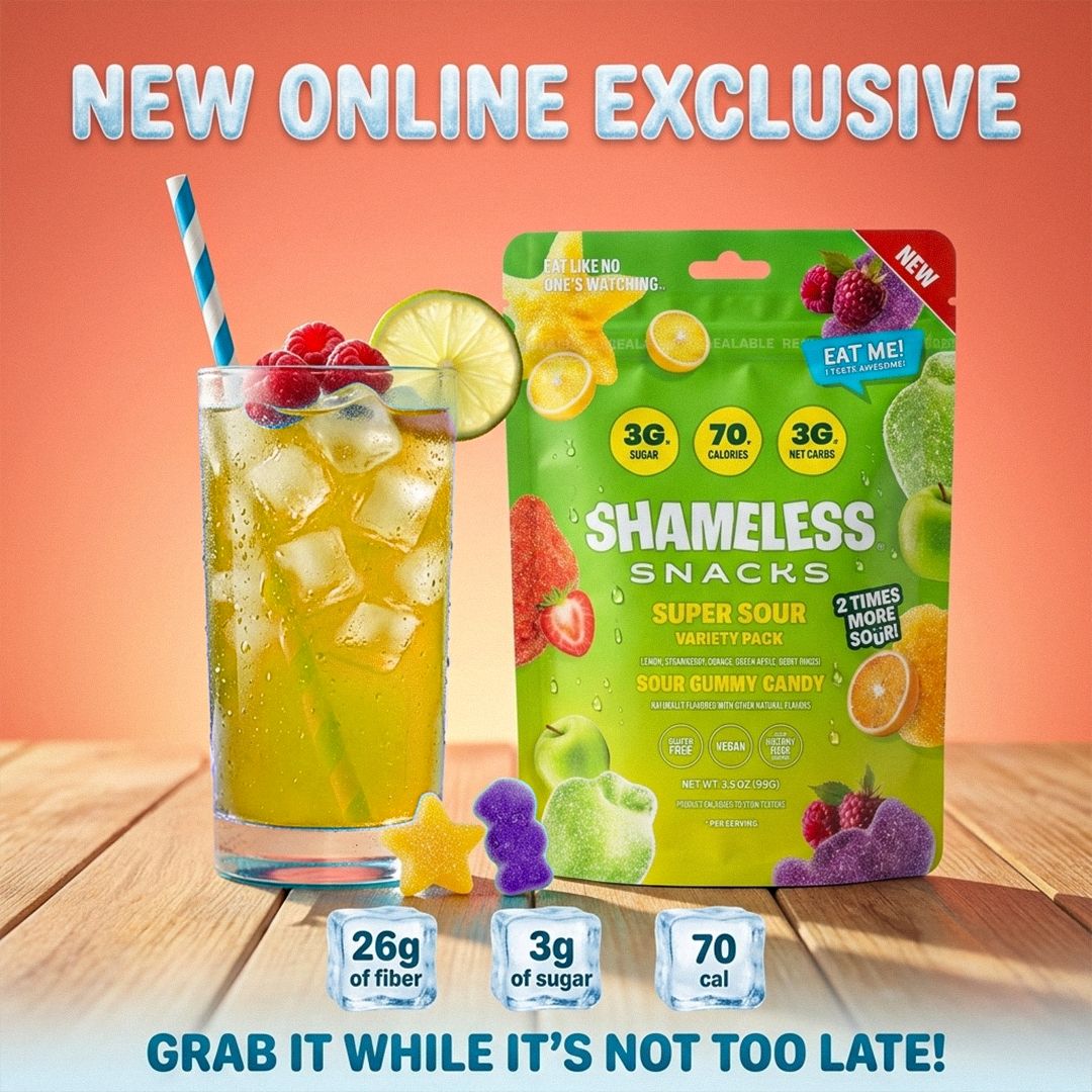 Shameless Snacks Facebook ad