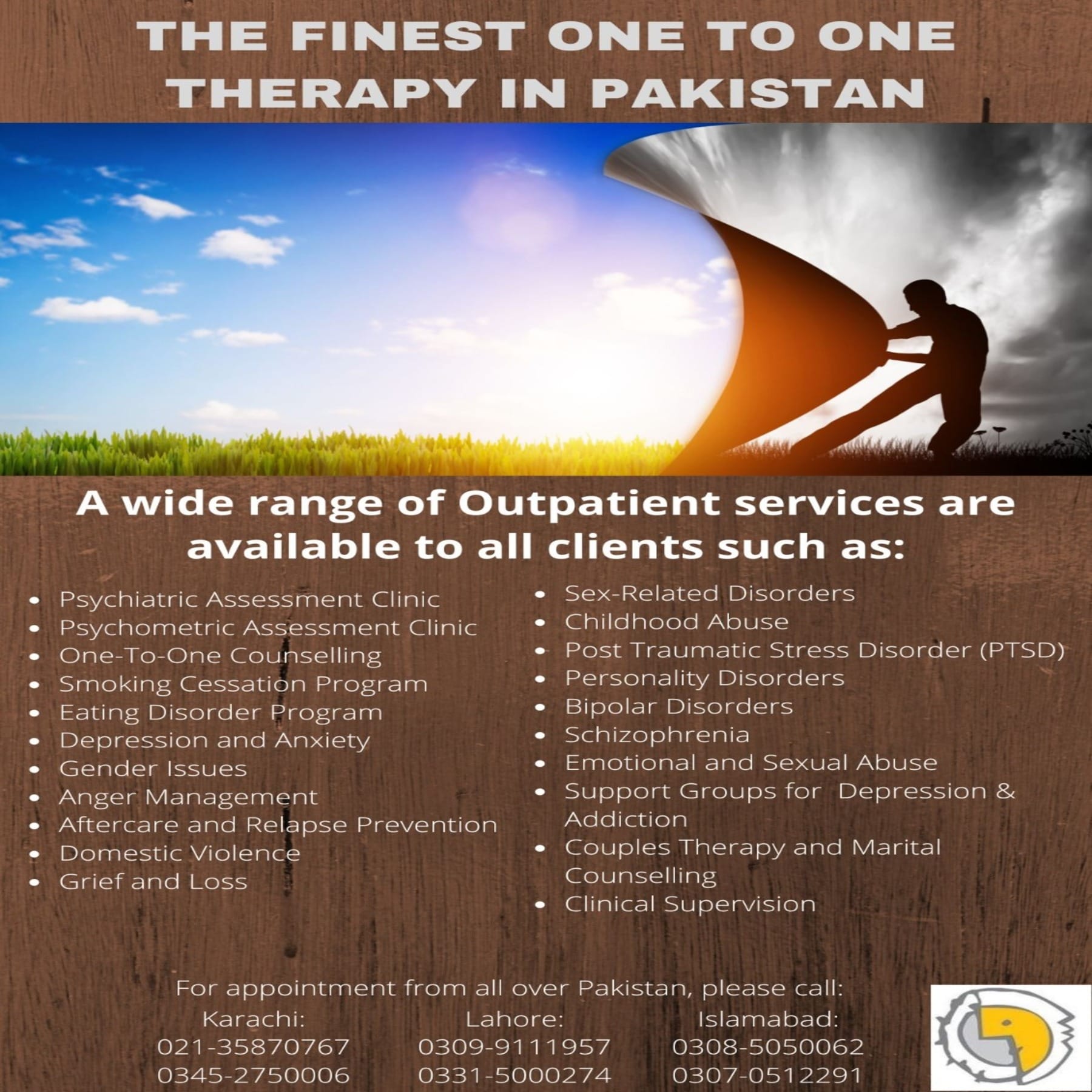 Therapy W o r k s Facebook ad: Transform Your Life with Confidential Out-Client Therapy!