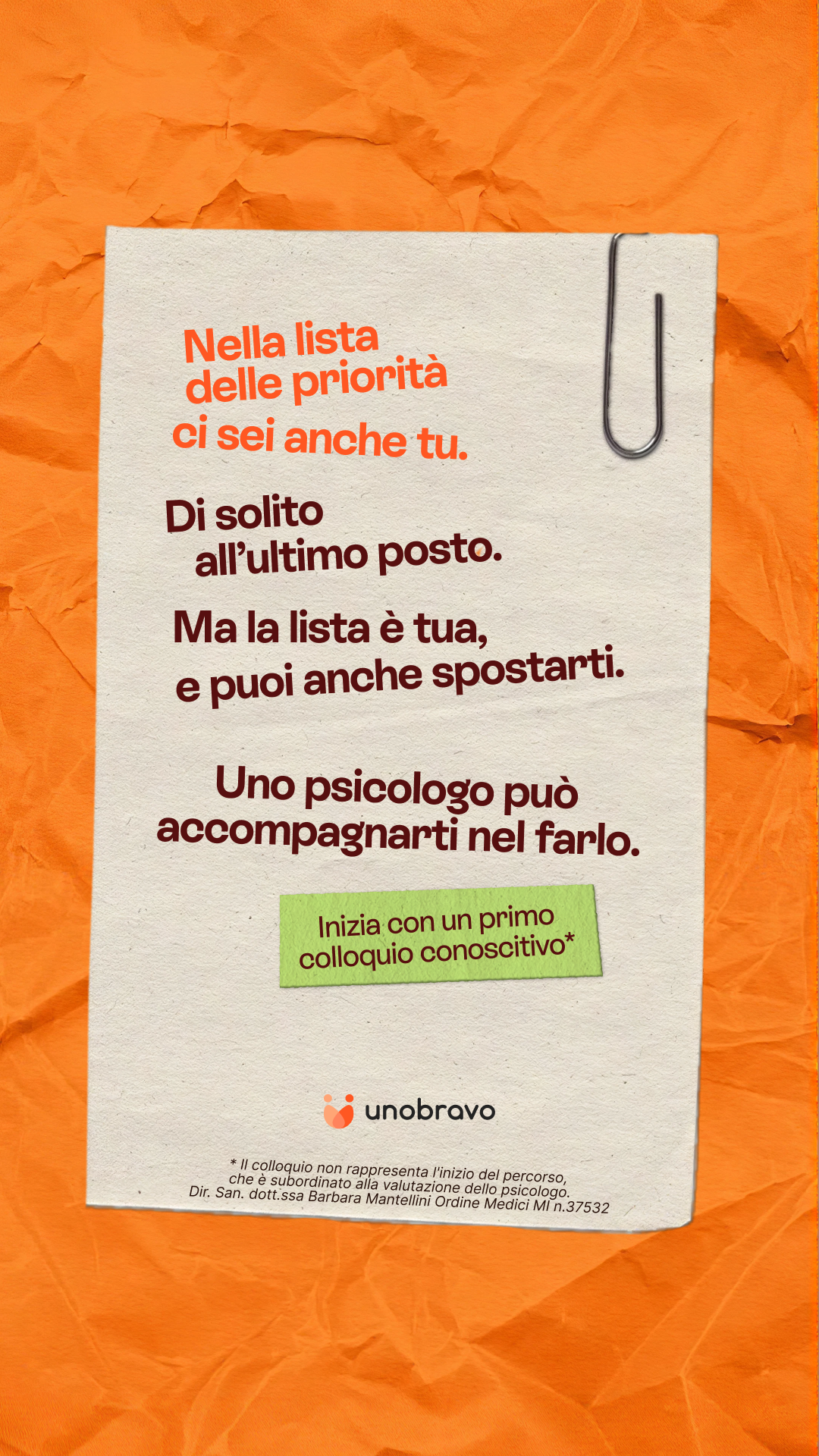 Unobravo Facebook ad