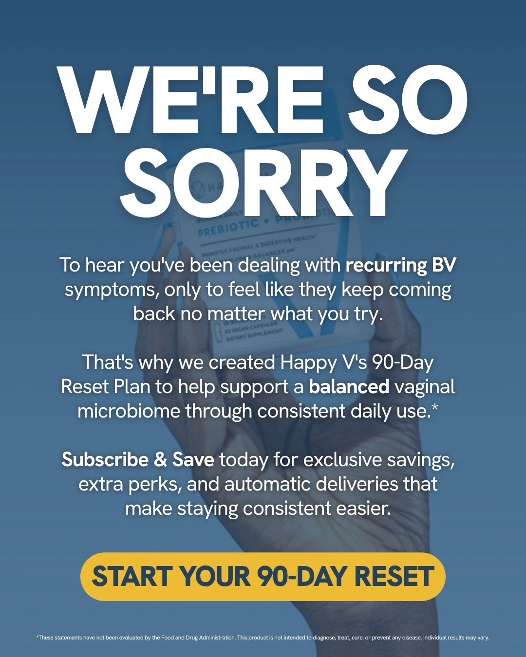 Happy V Facebook ad