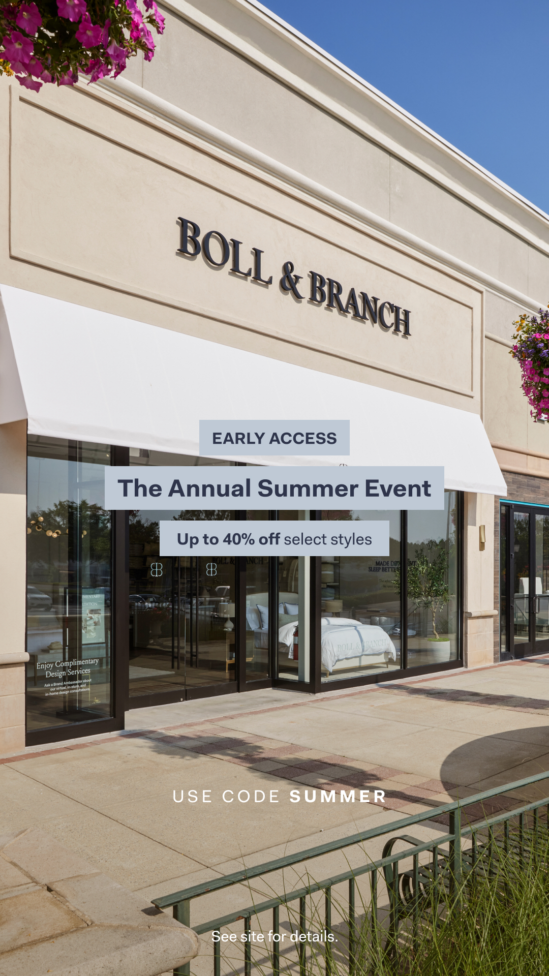 Boll & Branch Facebook ad