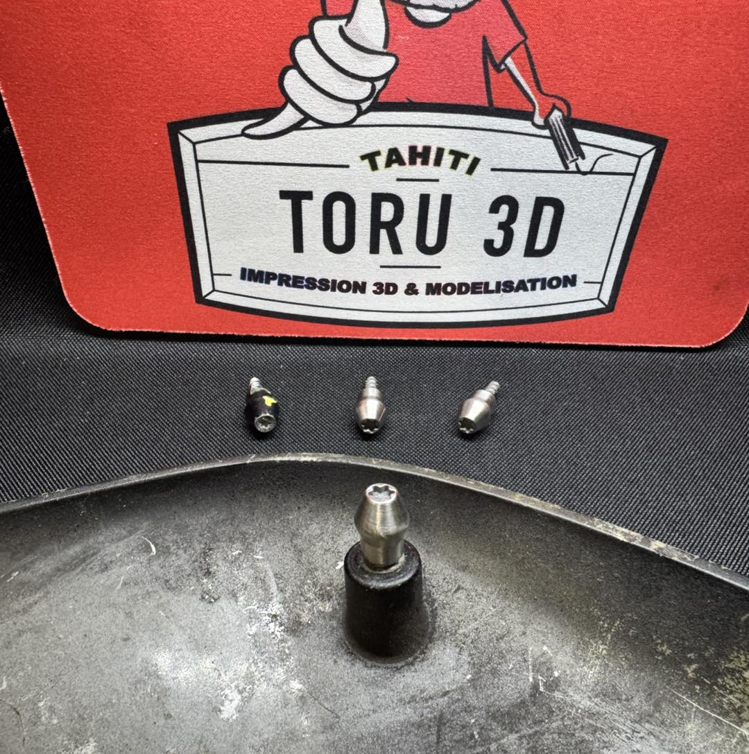 Toru 3D - Impression 3D à Tahiti Facebook ad: Pins de fixation de cache, Harley-Davidson (Inox)