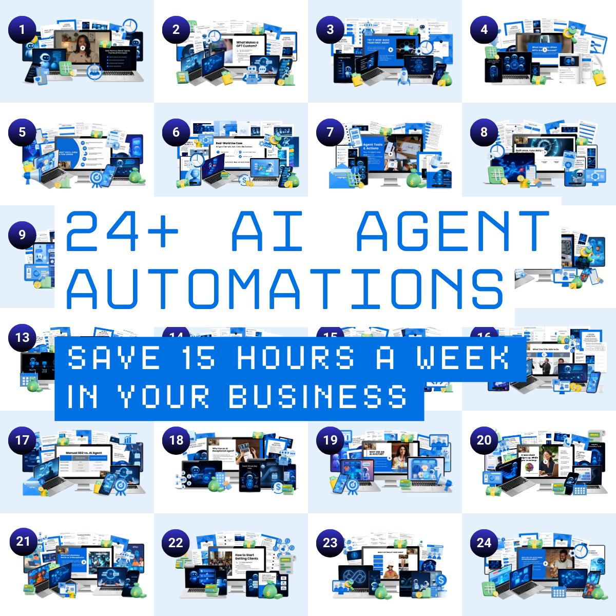 EliteAssist Facebook ad: 24+ AI Agents for $47