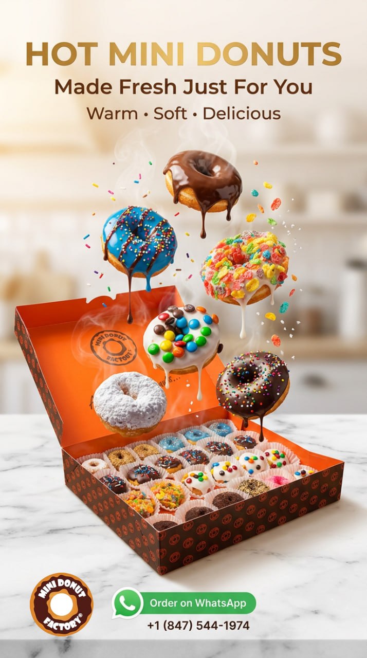 Mini Donut Factory Facebook ad: Custom Donuts For Your Wedding