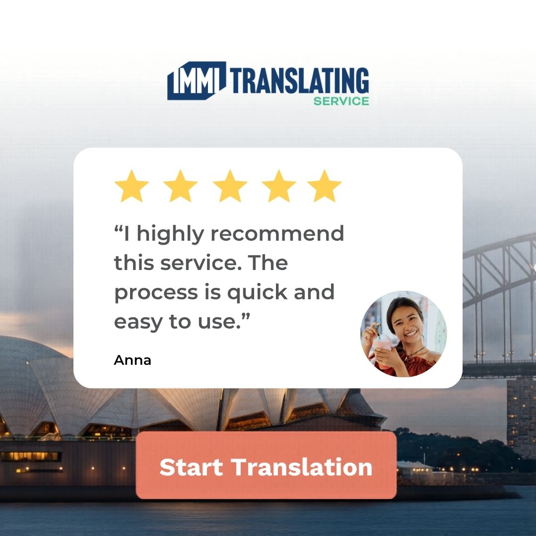 Immi Translating Service Facebook ad: Real customers, real results.