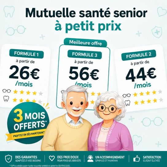Avenir Mutuelle Facebook ad: 3 mois offerts selon conditions