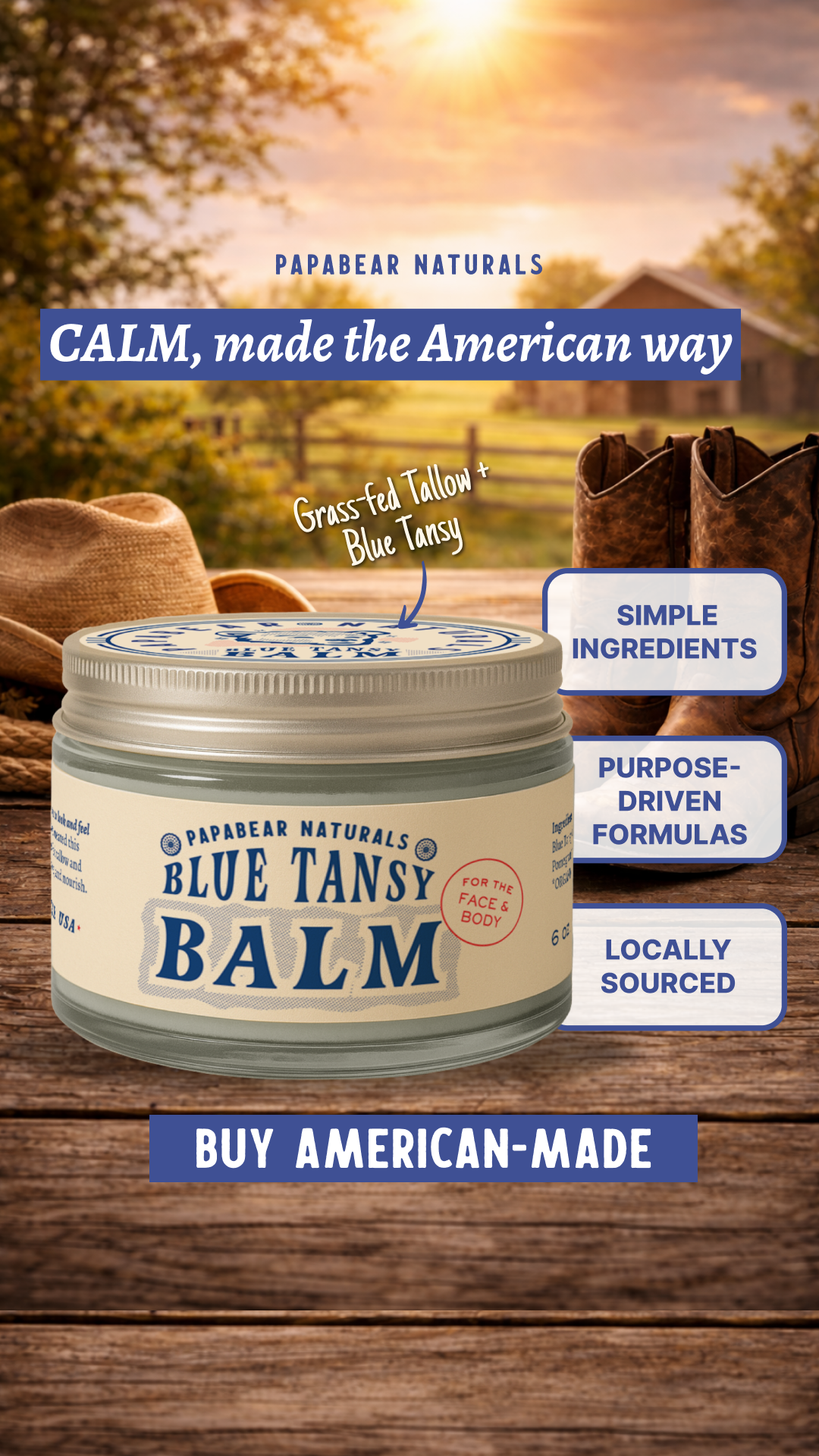 Papabear Naturals Facebook ad