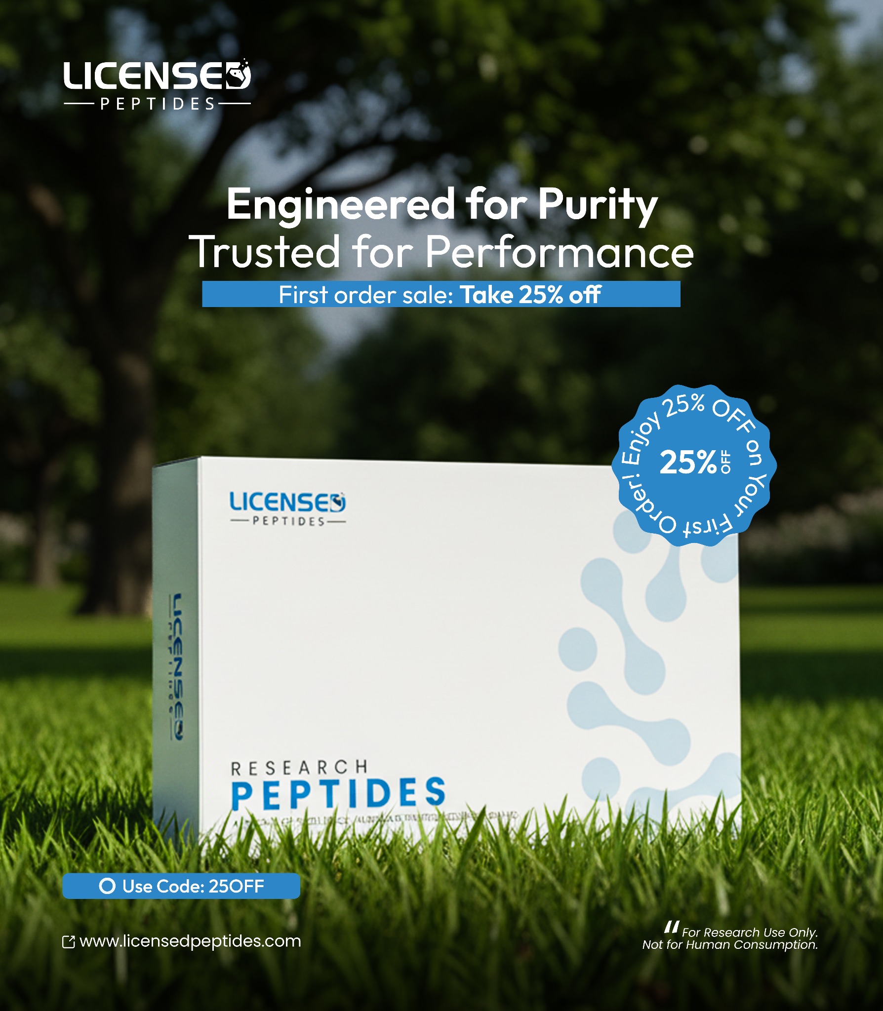 LicensedPeptides Facebook ad