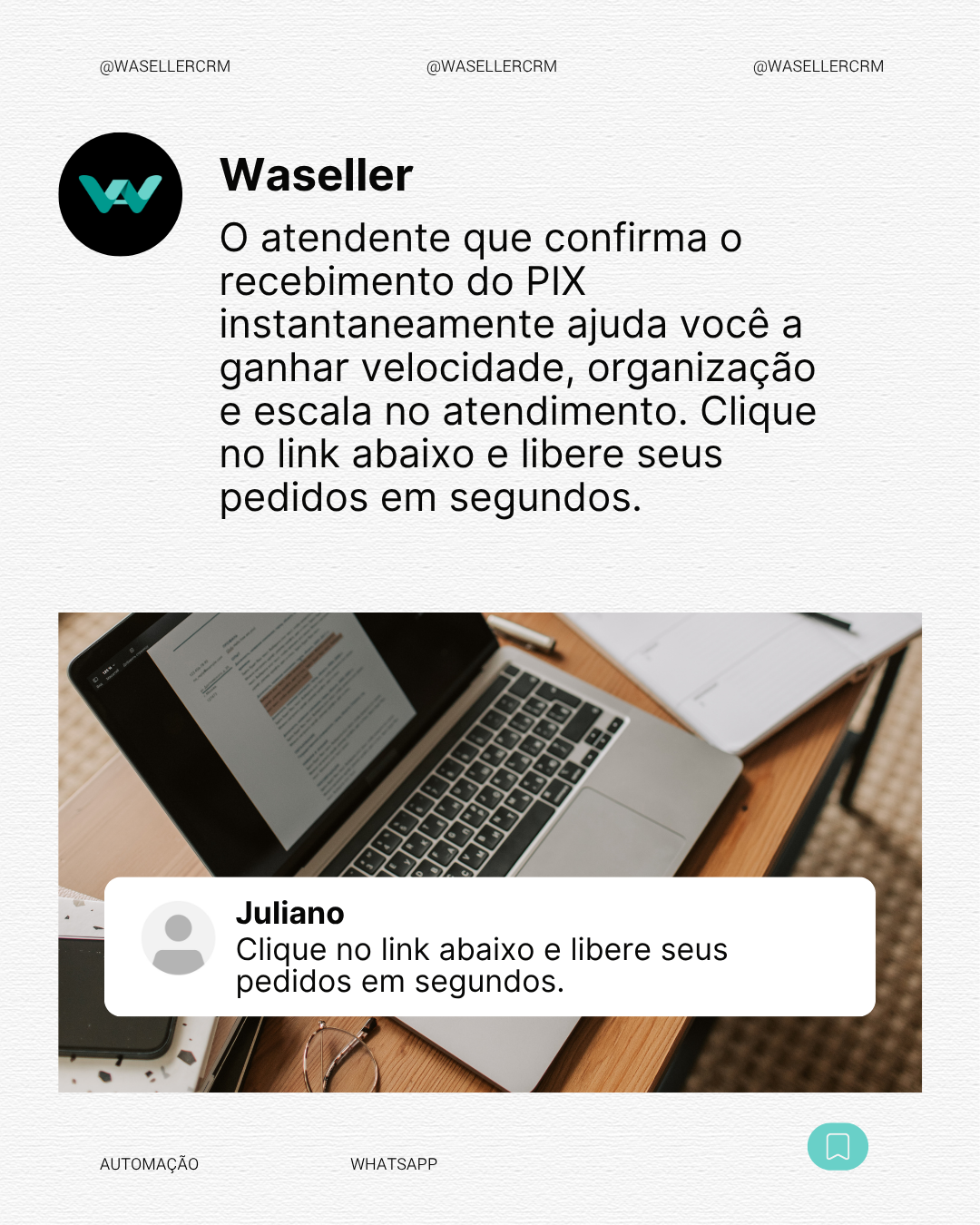 Waseller Facebook ad: Teste grátis