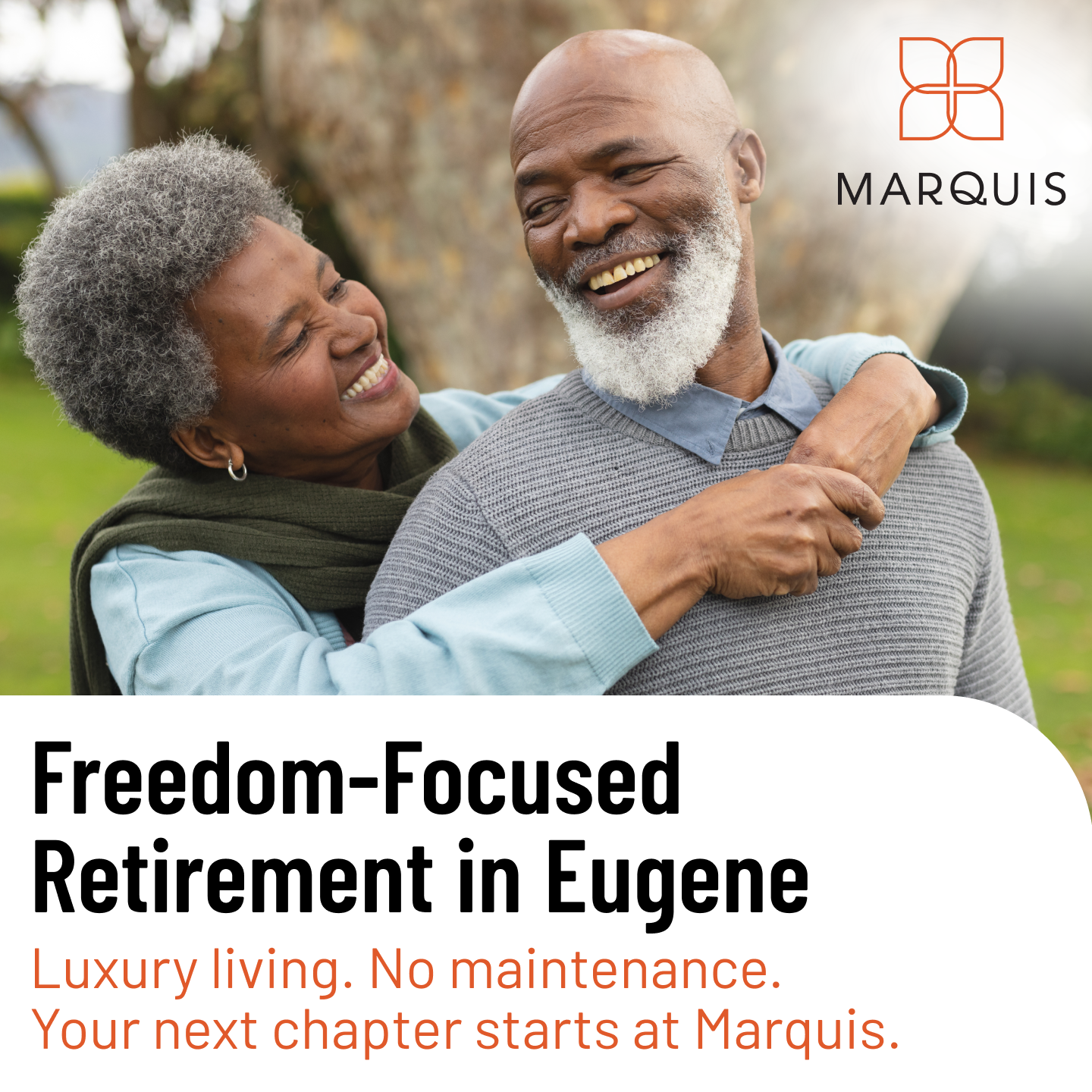 Marquis Companies Facebook ad: Freedom-Focused Retirement in Tualatin