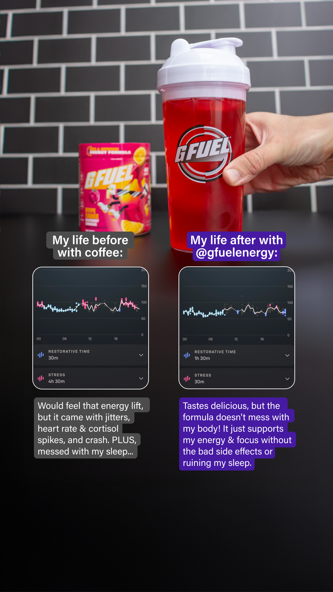 G FUEL Facebook ad