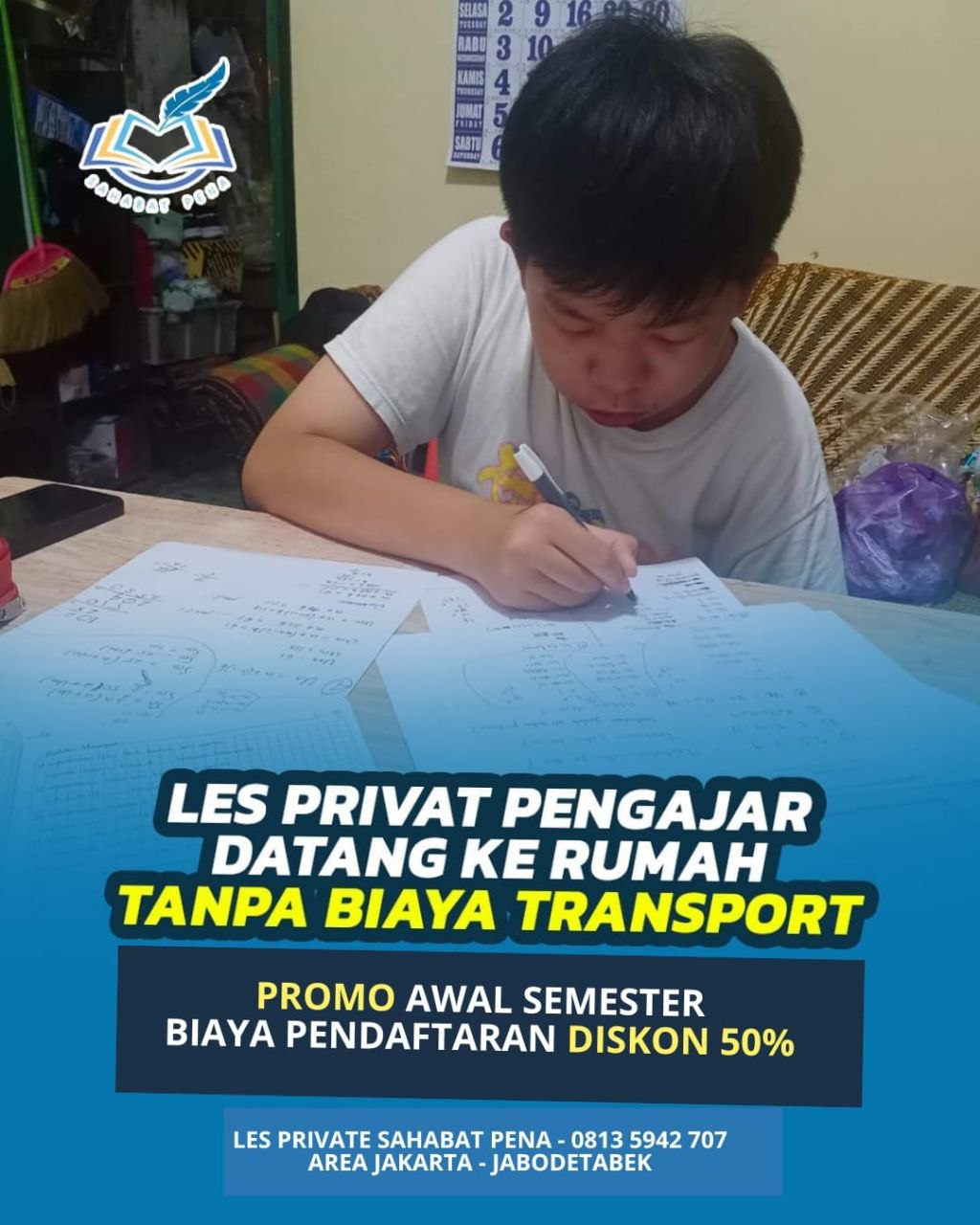 Bimbel Sahabat Pena Jakarta Facebook ad: Butuh bimbingan belajar Profesional biaya terjangkau?