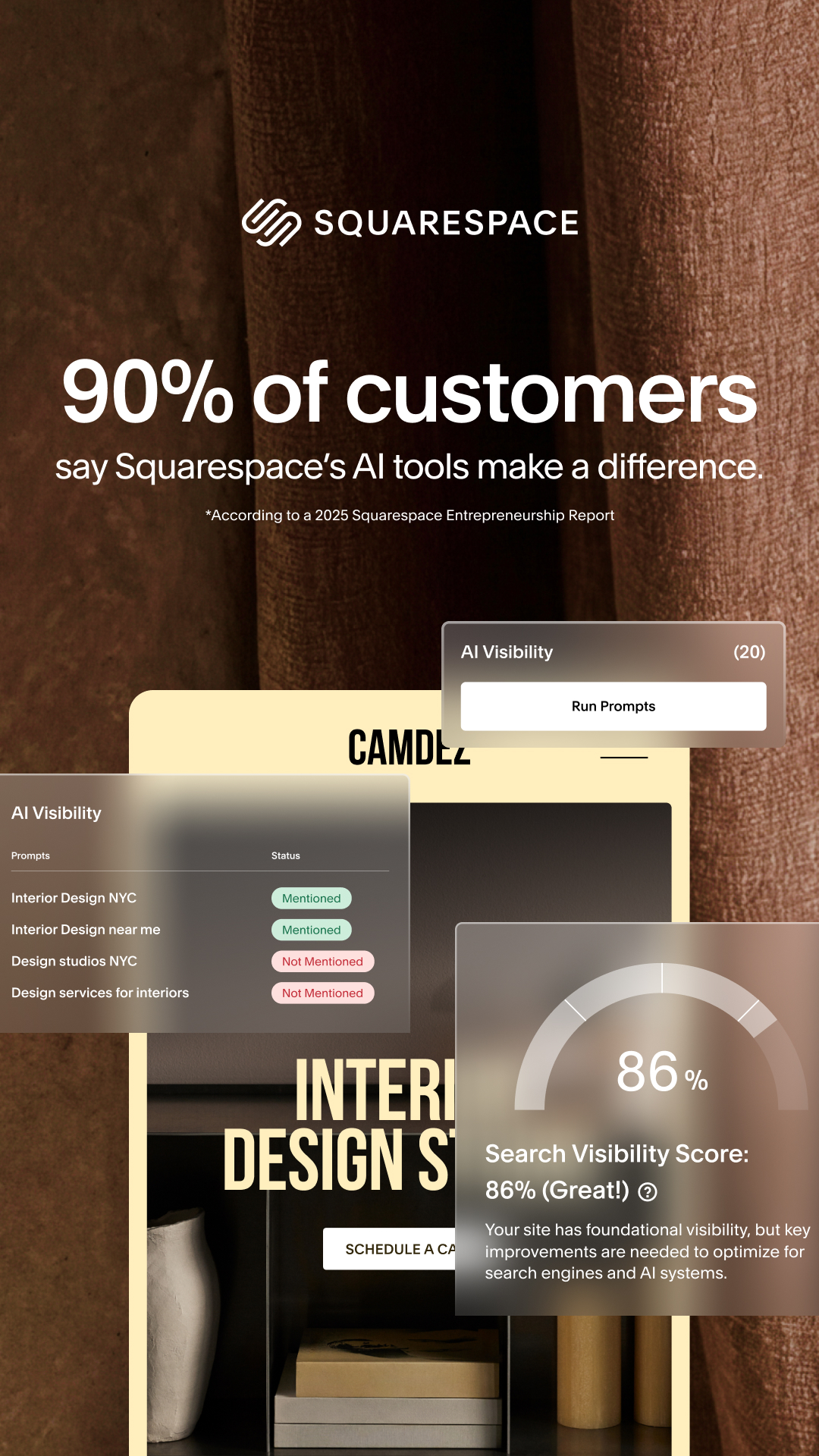 Squarespace Facebook ad