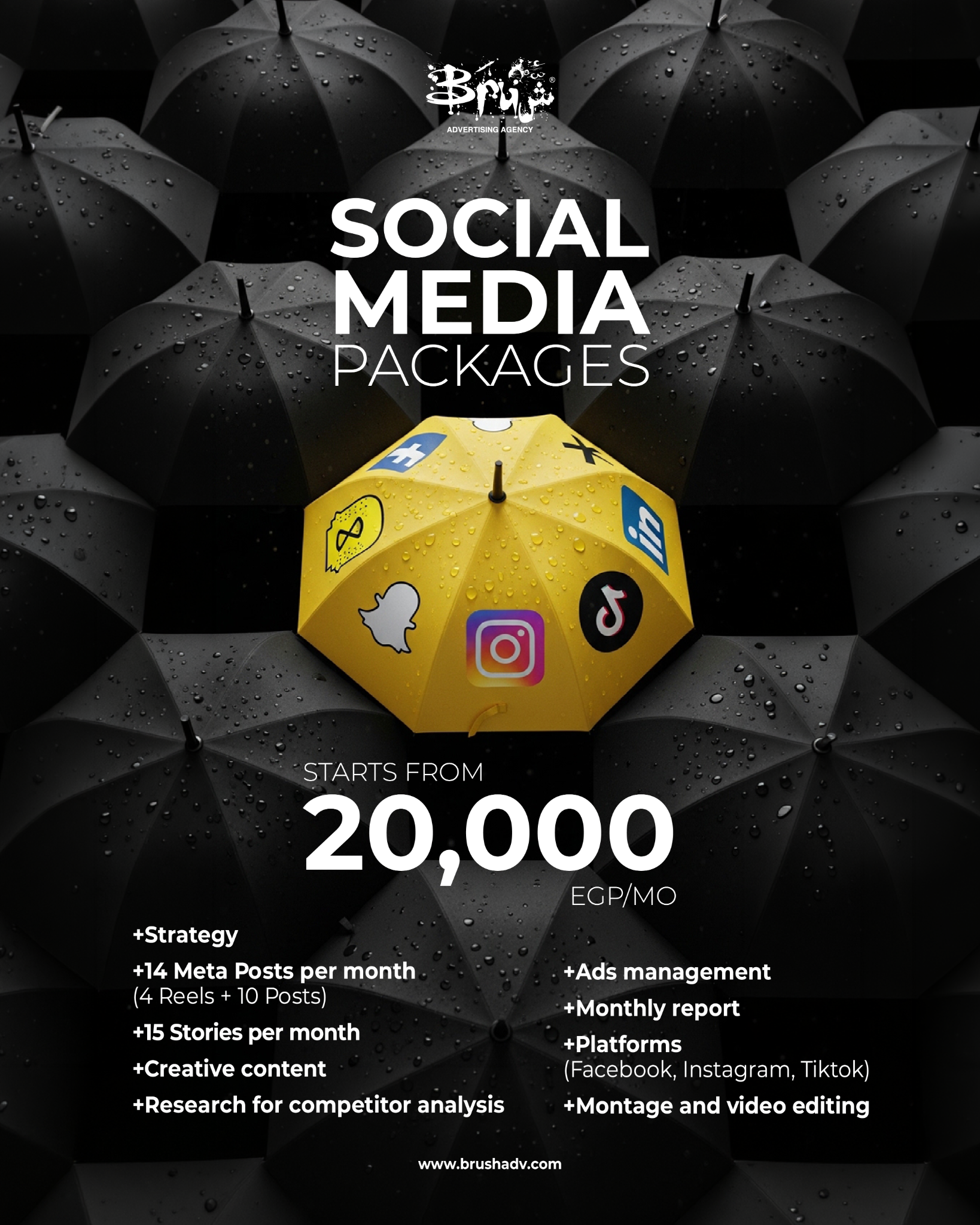 Brush Advertising Facebook ad: Grow Your Business With Brush