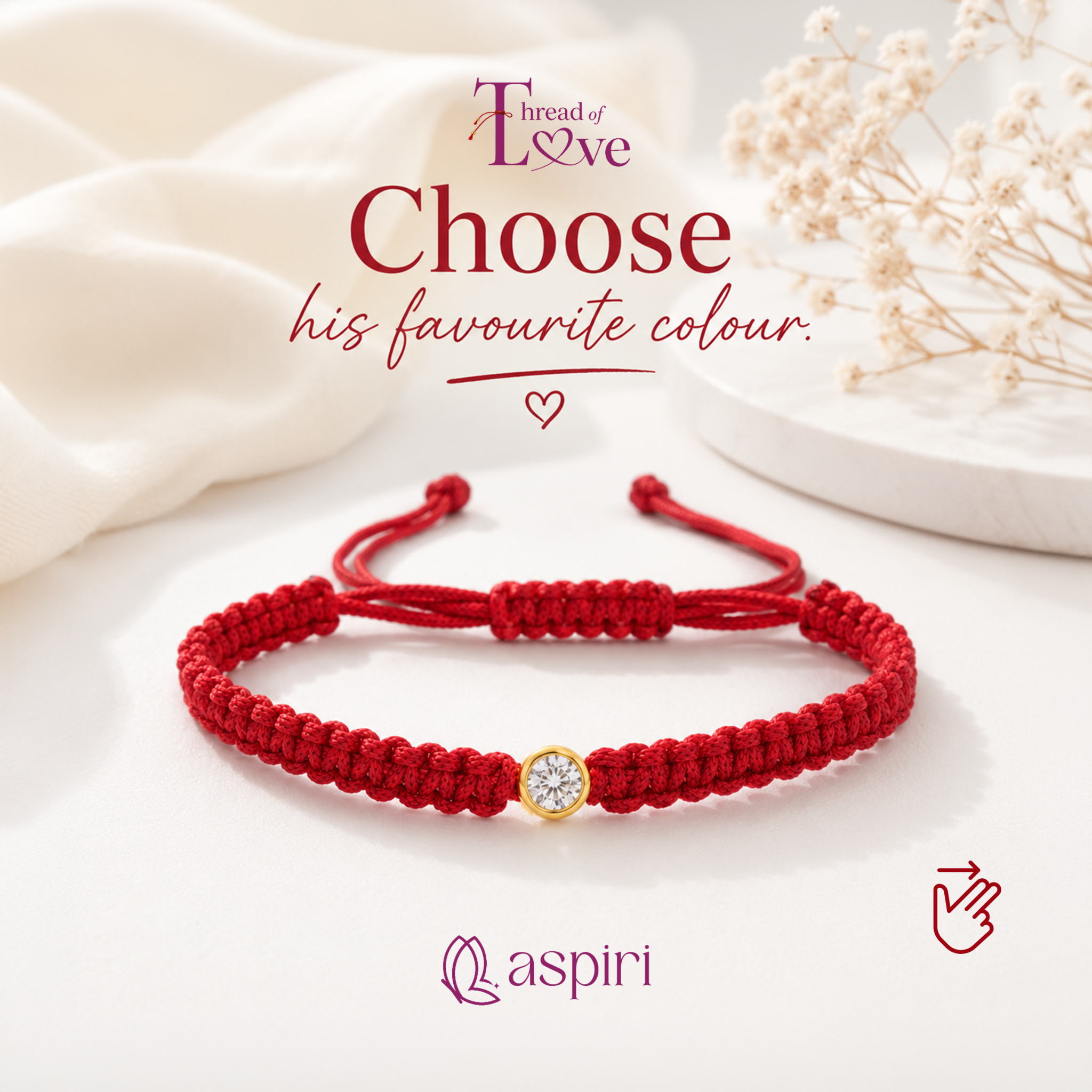 Aspiri Facebook ad: Finding the perfect Rakhi gift isn't easy.