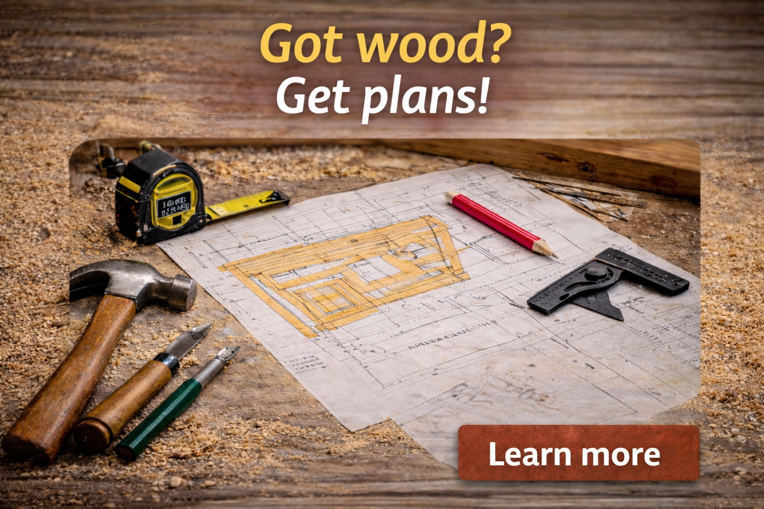 DIY Daily Facebook ad: Professional Woodworking Plans for Real Projects
