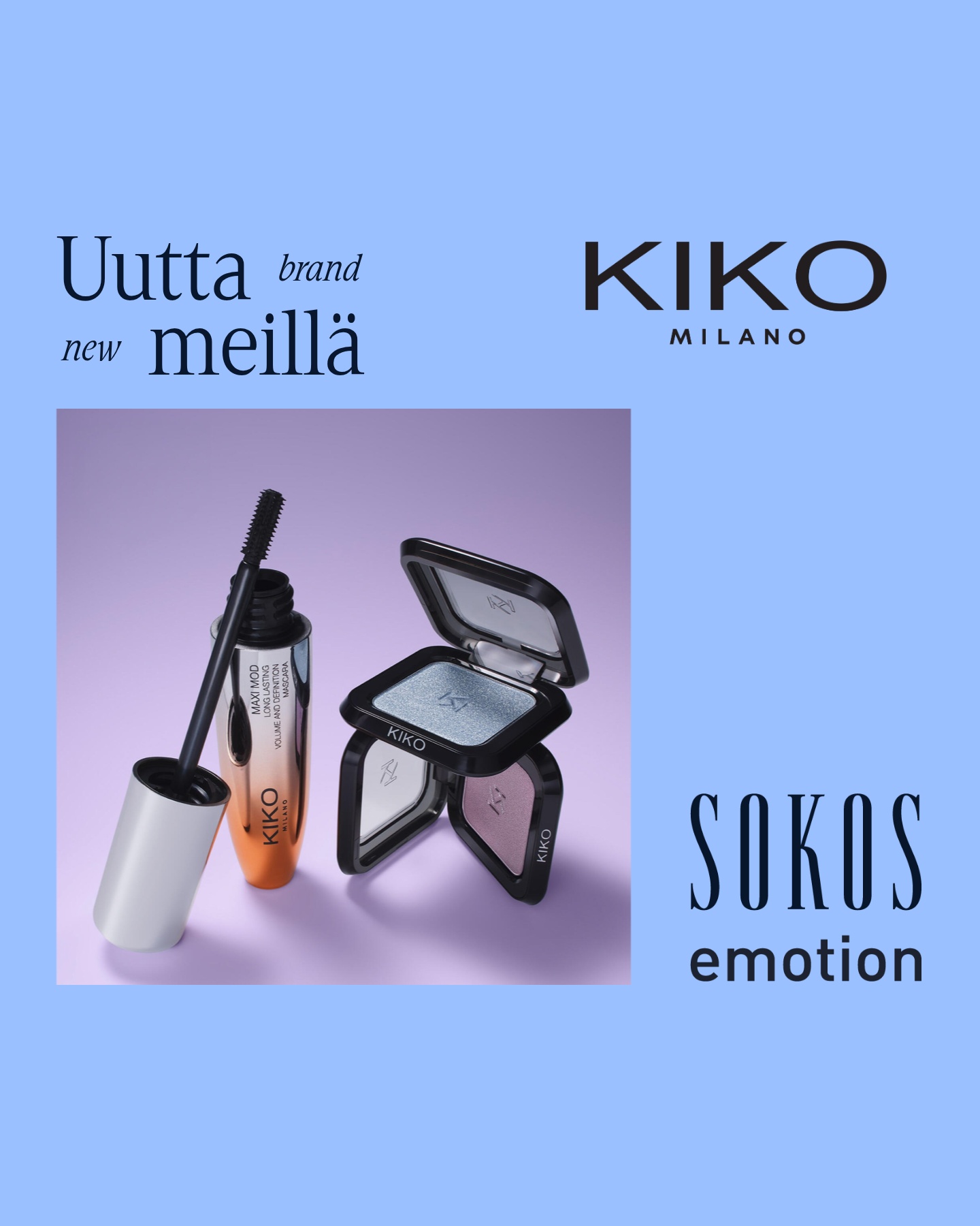 Sokos Facebook ad: KIKO Milano nyt Sokokselta