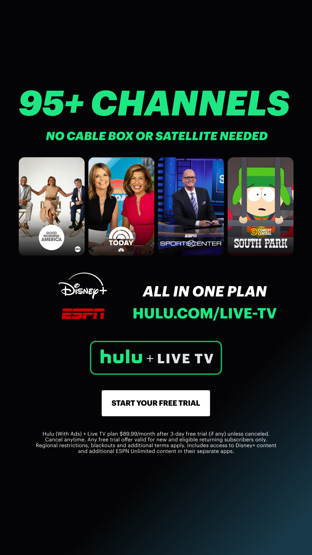 Hulu Facebook ad
