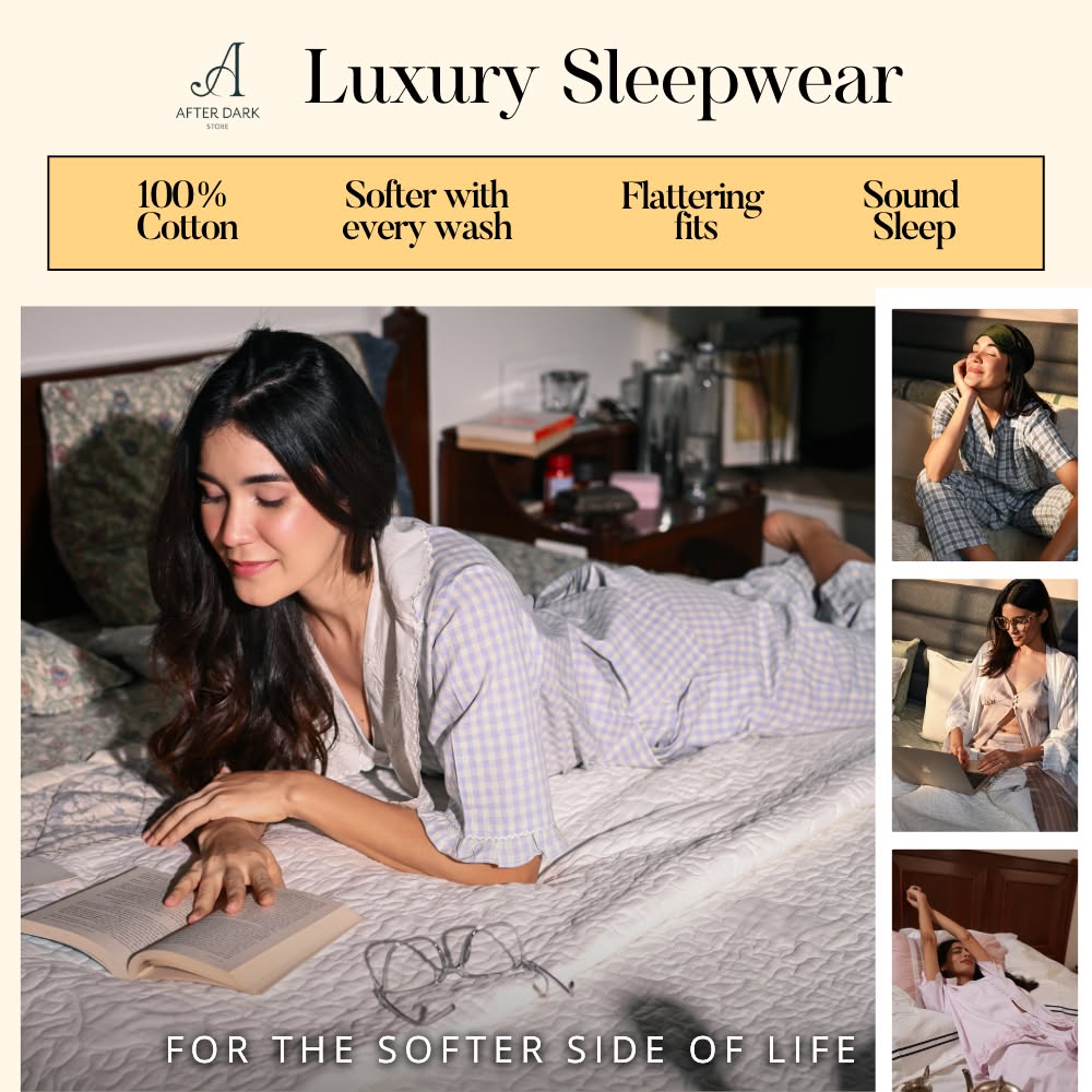 afterdark.co.in Facebook ad: Shop Luxury Sleepwear