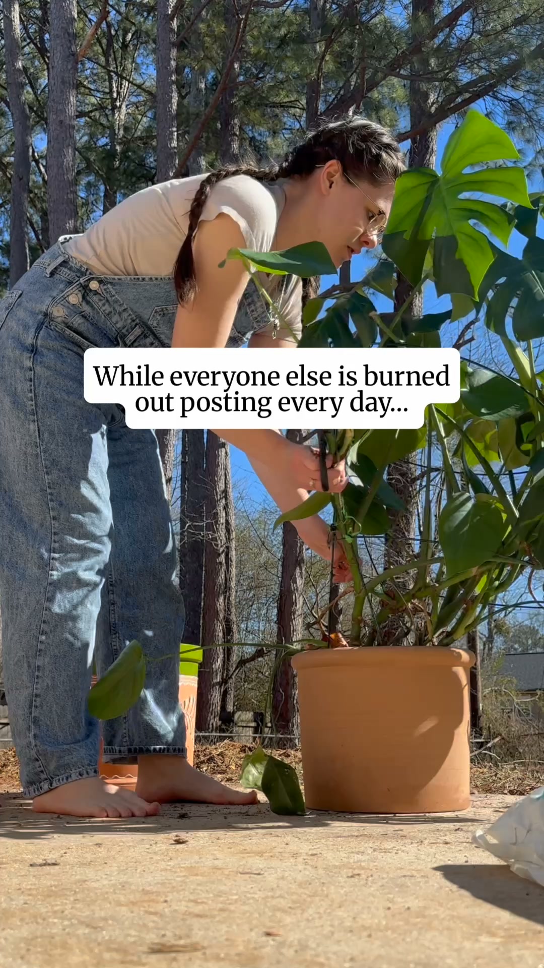 Stephanie Kase Facebook ad: Get off the daily posting hamster wheel