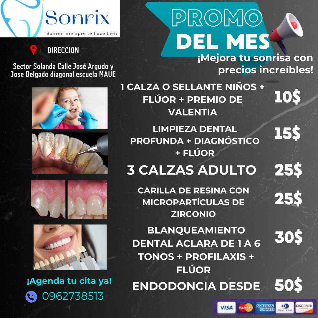Sonrix Facebook ad: Sonrisa Brillante en Sonrix!