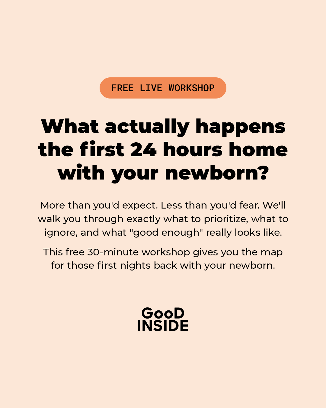 Good Inside Baby Facebook ad