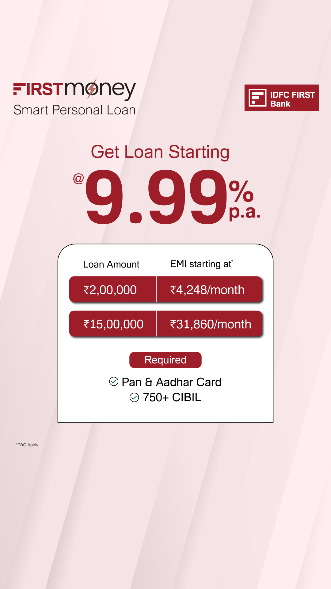 IDFC FIRST Bank Facebook ad