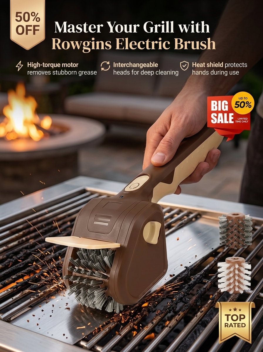 Soleilumie Facebook ad: No More Scrubbing, Clean Grill, Better BBQ!