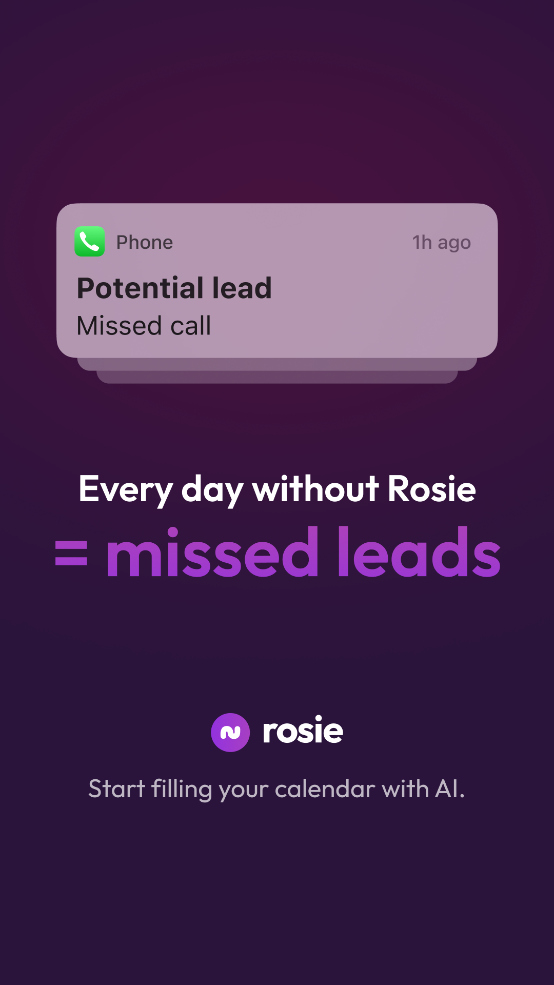 Rosie Facebook ad