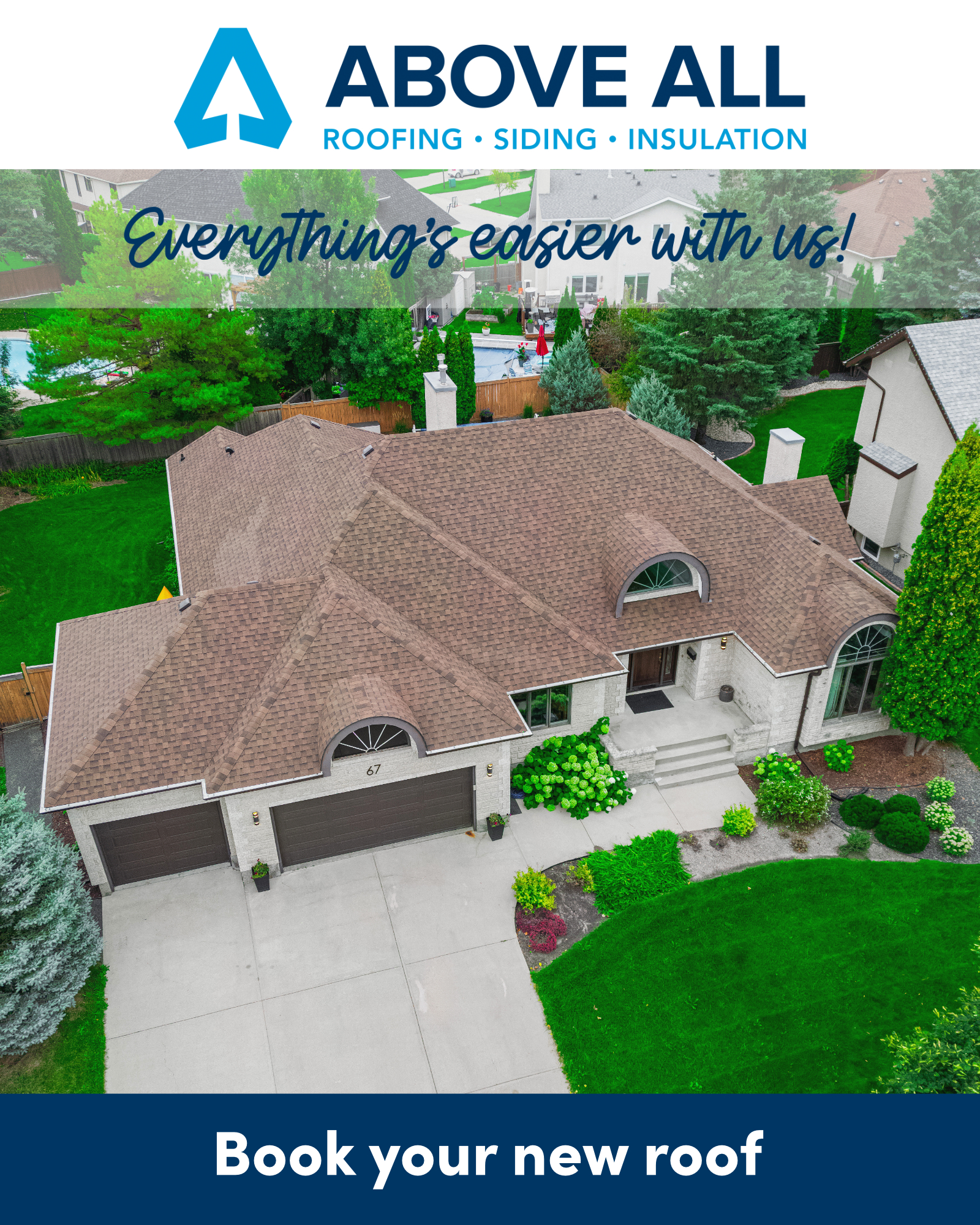 Above All Roofing & Exteriors Inc. Facebook ad