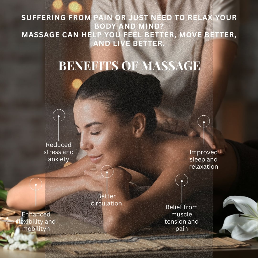 Black Swan Therapy & Spa Lounge Facebook ad: Discover the Benefits of Massage Therapy