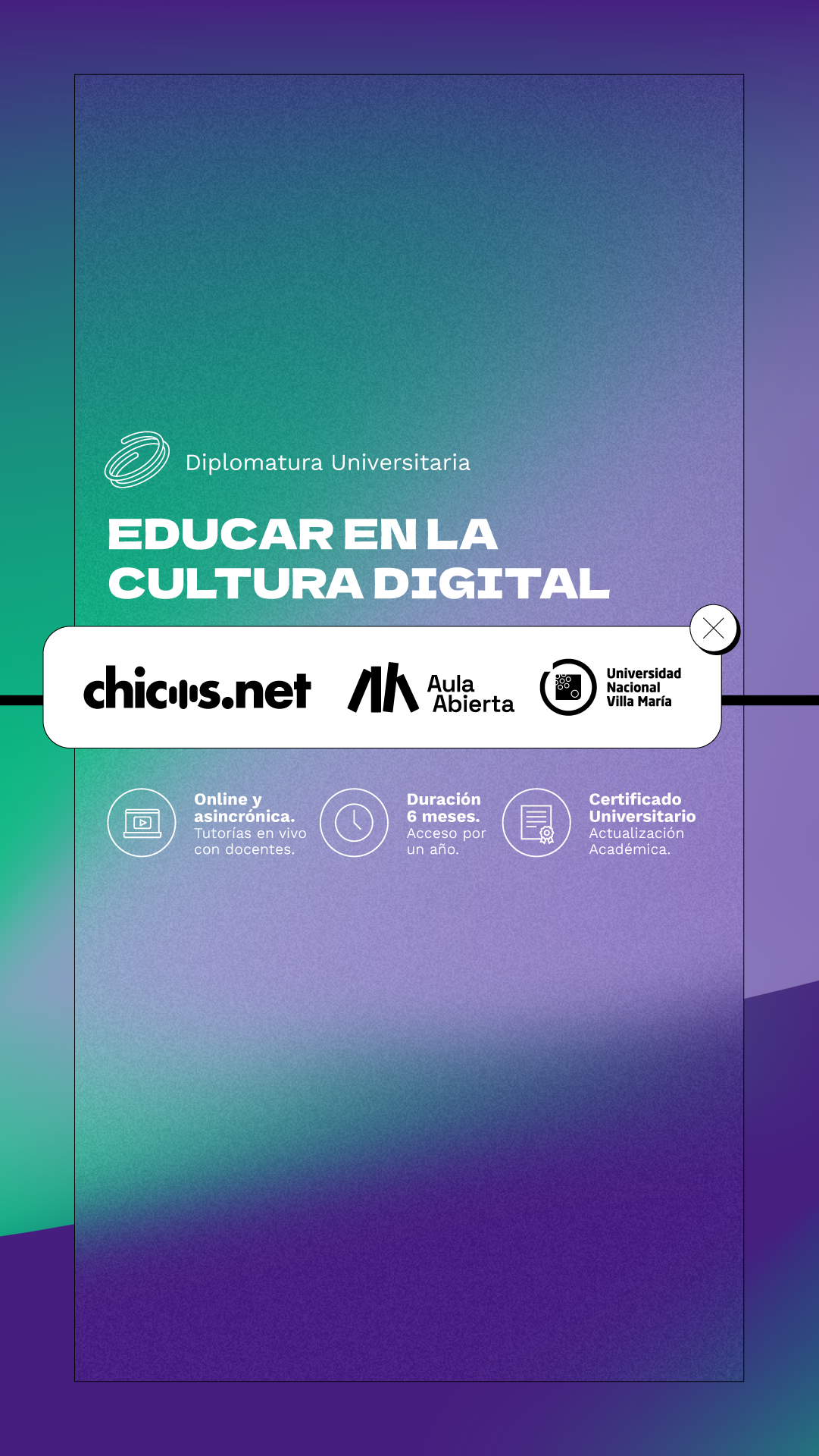 Aula Abierta Facebook ad from Jun 3, 2026