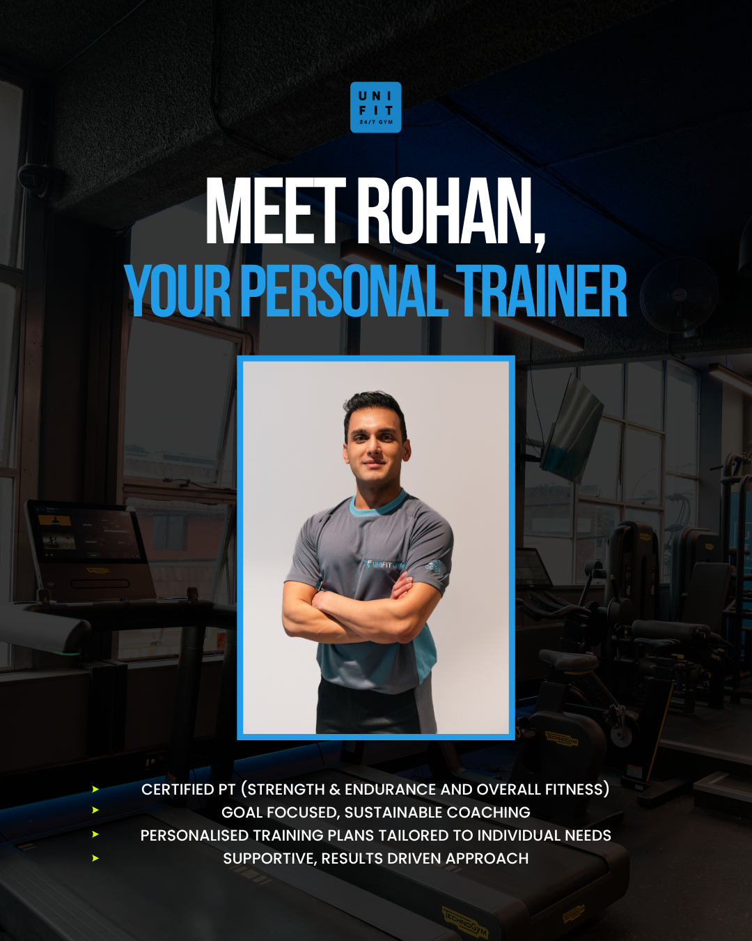 Uni Fit Gym St. Ives Facebook ad: The best fitness routine is the one you…