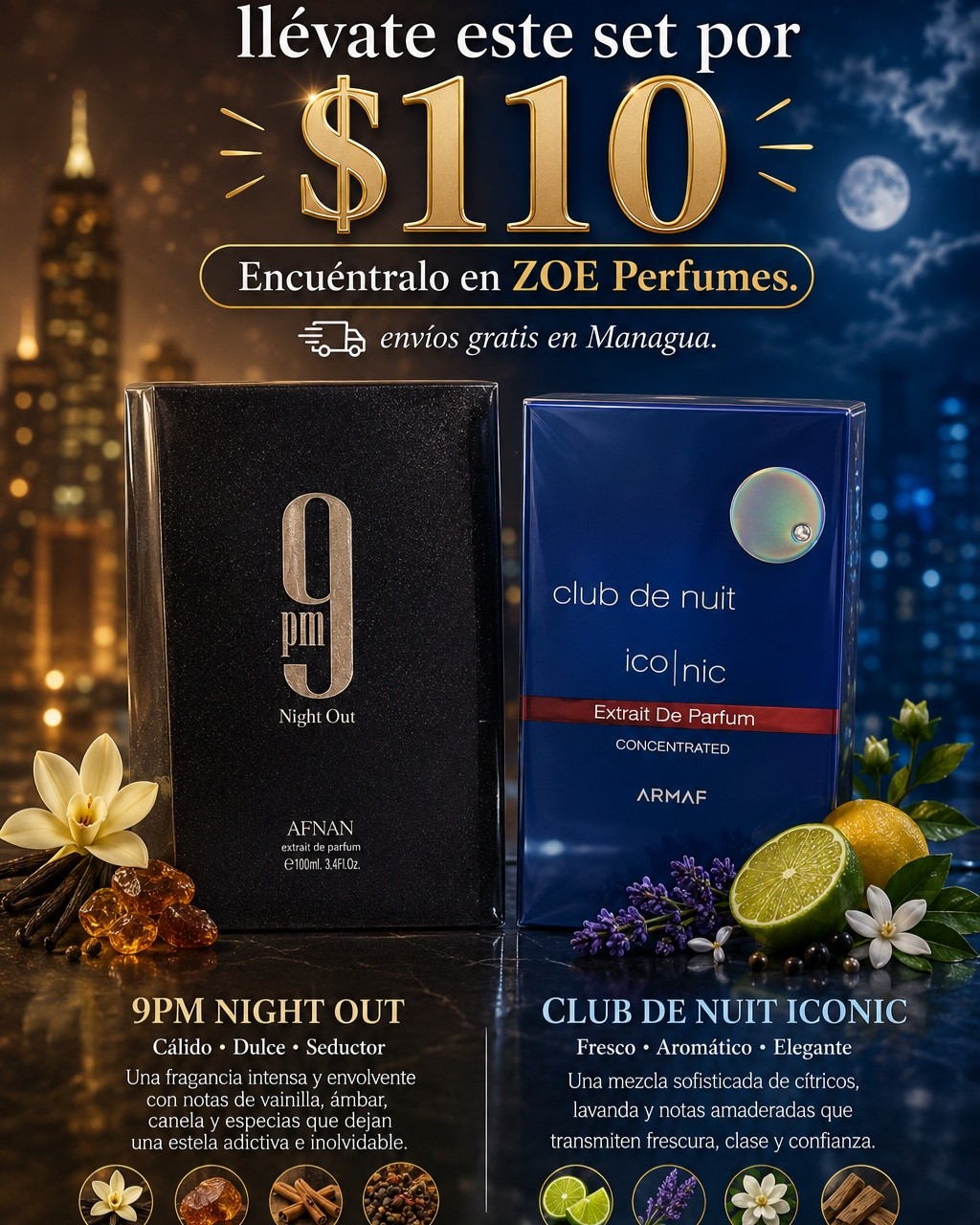 Zoe Perfumes Facebook ad: Zoe perfumes está activada con lo que es…