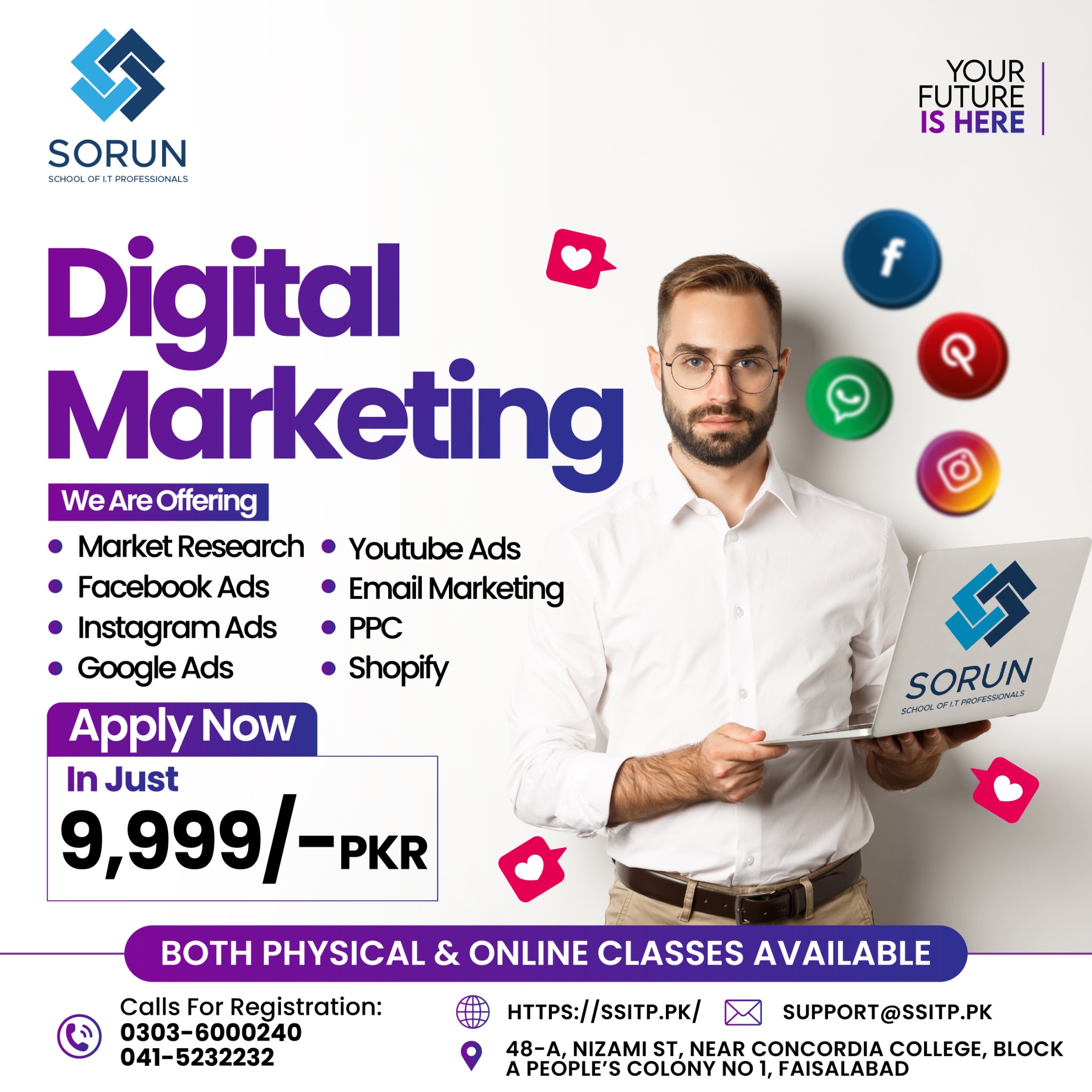 Sorun Space Facebook ad: Digital Marketing Course | Hands on Training