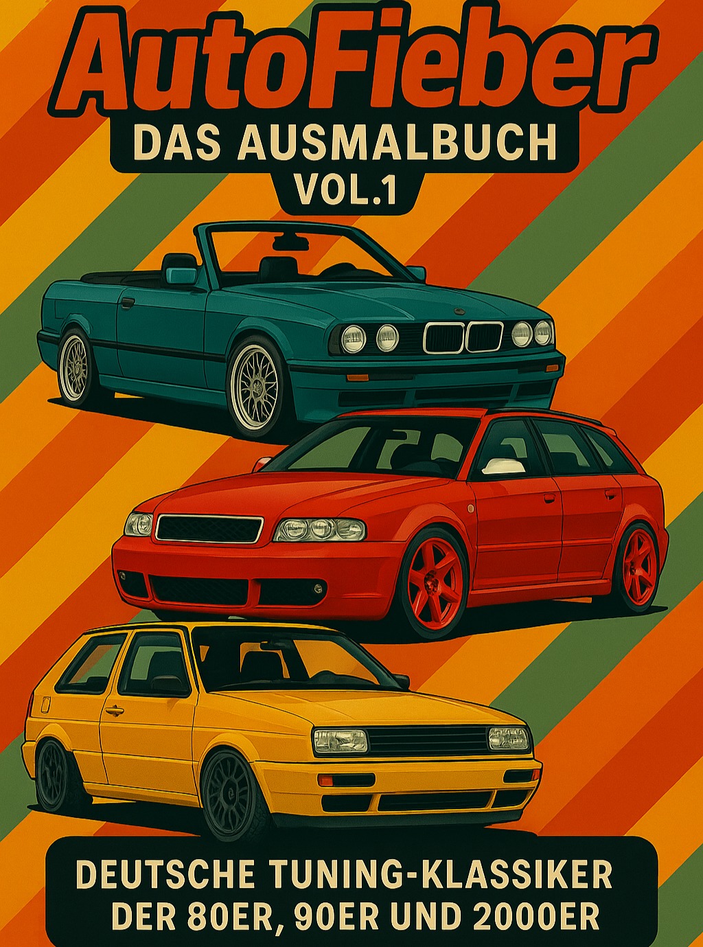autofieber_felgenfieber Facebook ad: AutoFieber - Das Ausmalbuch Vol.1