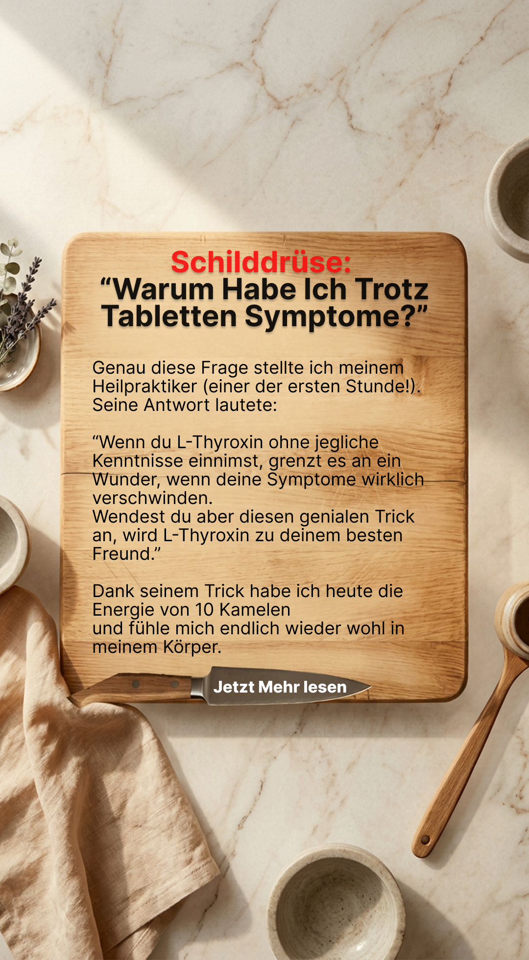 Mission Schilddrüse Facebook ad