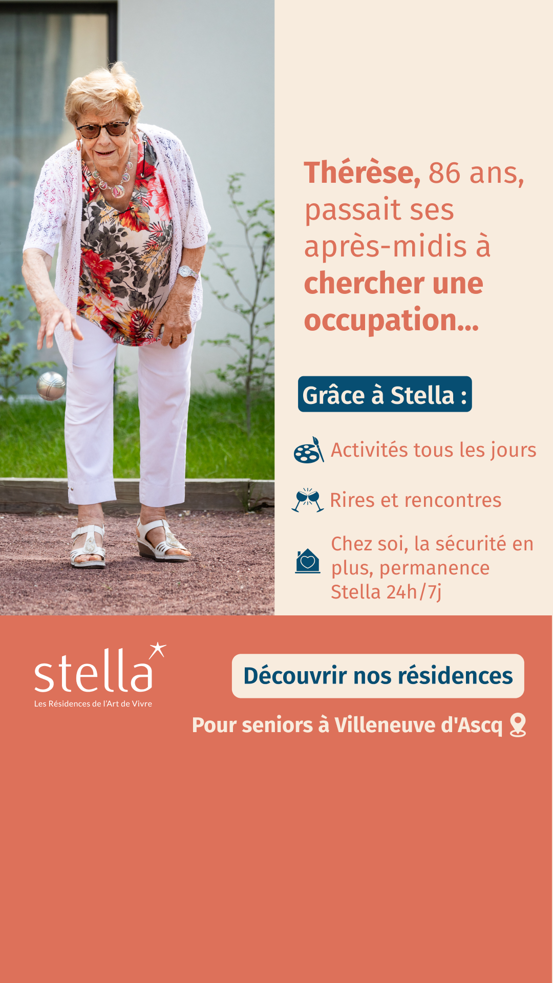 Stella Résidences Seniors Facebook ad