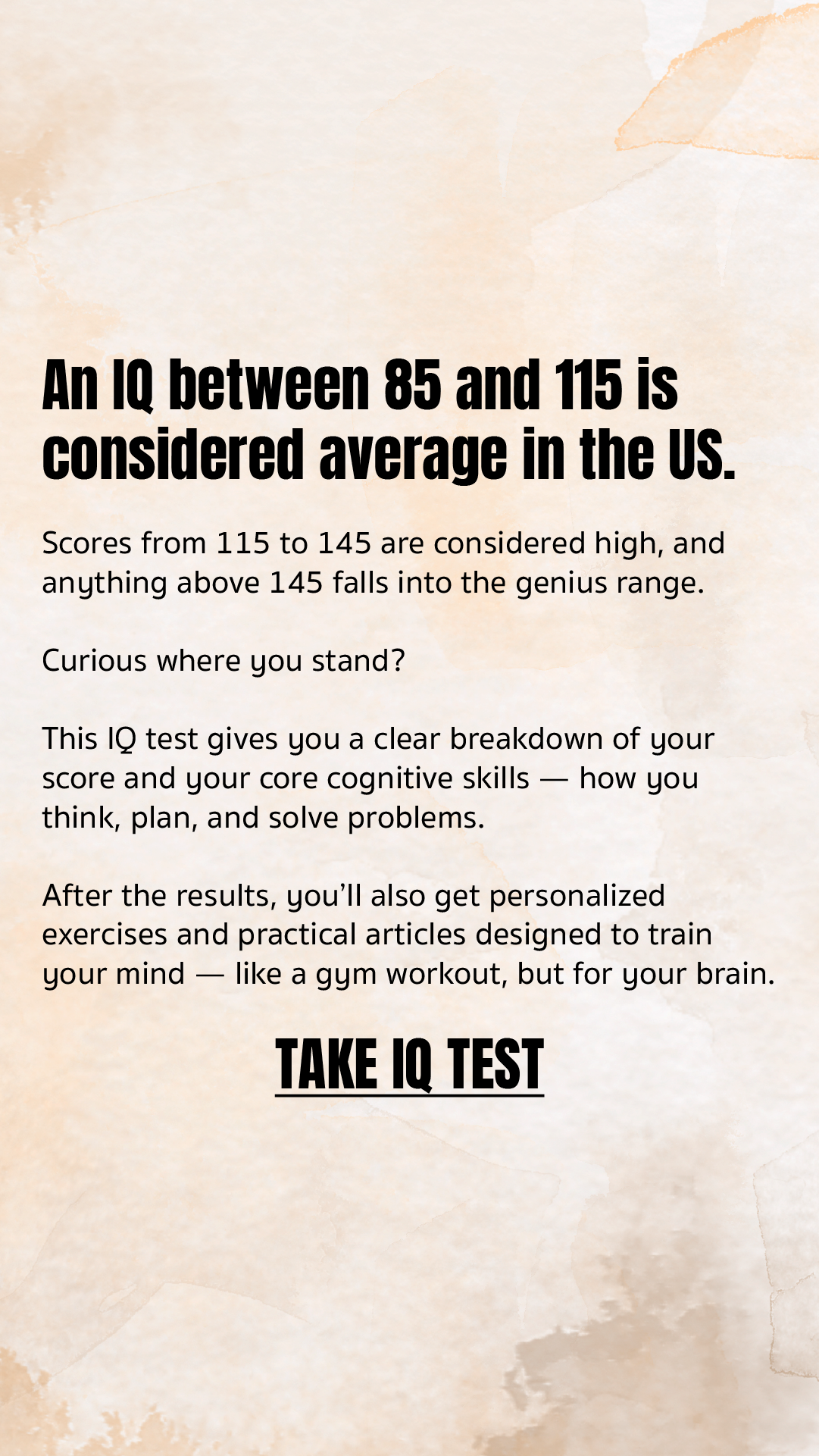 Brain Health Check Facebook ad