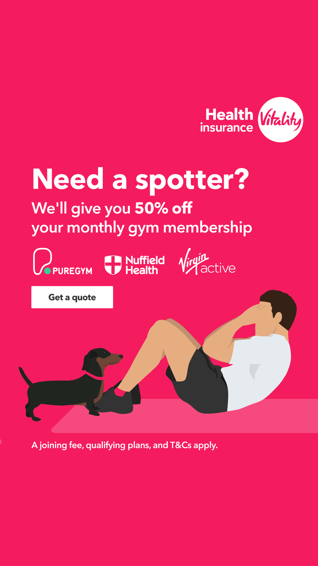 Vitality UK Facebook ad