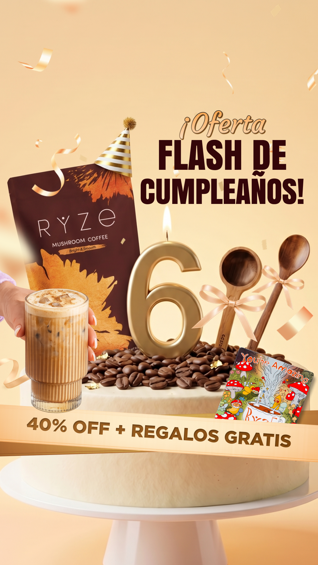 RYZE Superfoods Facebook ad