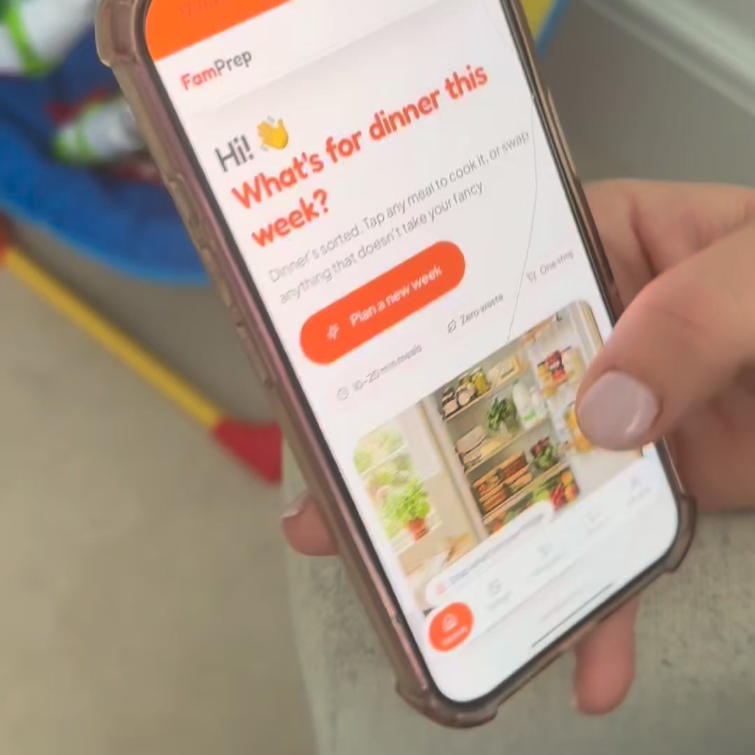 FamPrep Facebook ad: FamPrep, What's for dinner? Sorted.