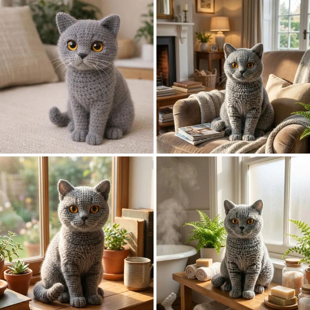 Crochetdesiign Facebook ad: Amigurumi Cat Crochet Pattern